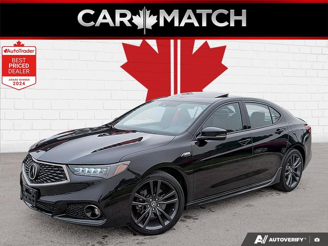 Used 2020 Acura TLX A-SPEC / TECH PKG / NO ACCIDENTS / RED LEATHER for sale in Cambridge, ON