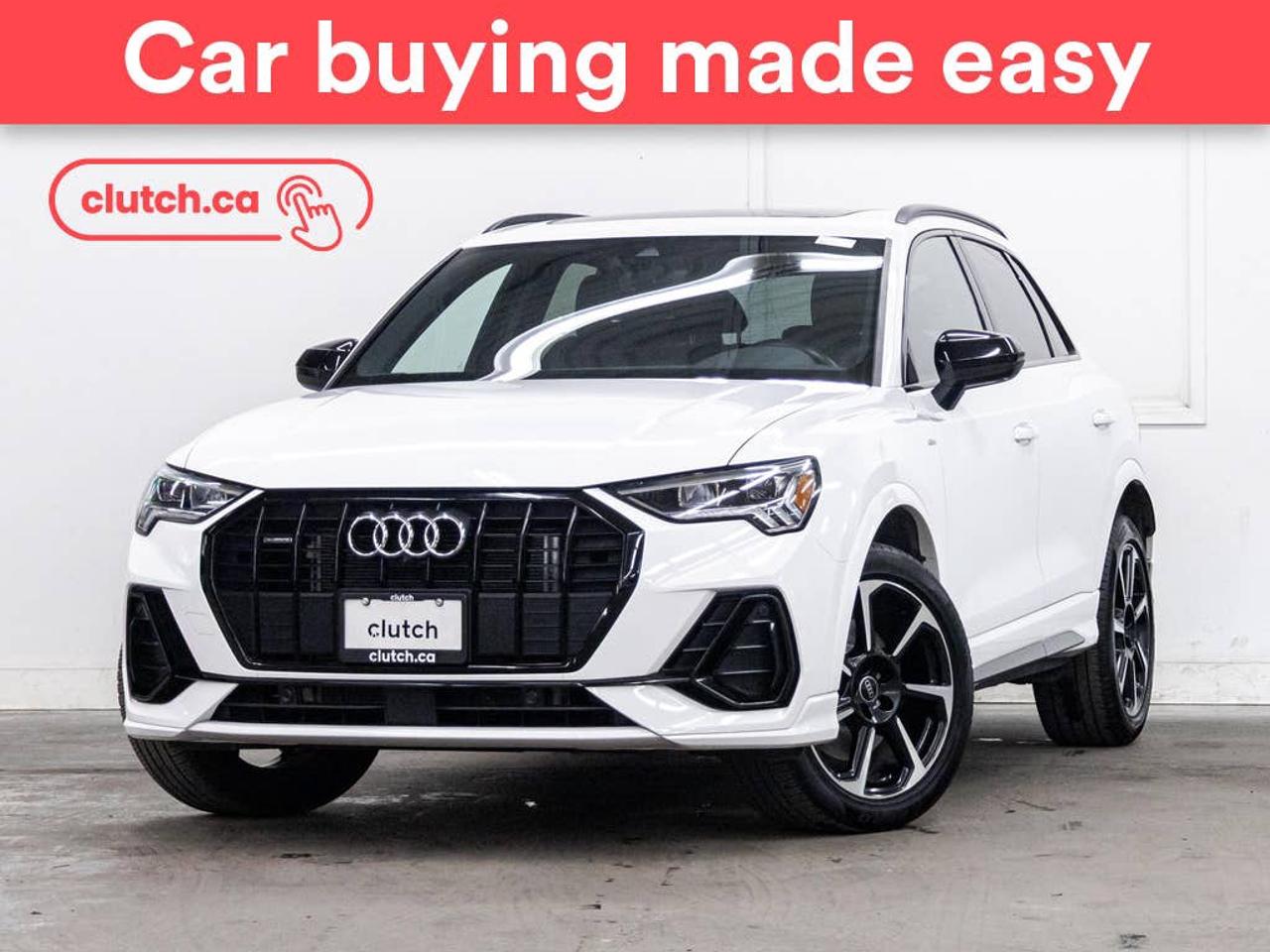 Electric Parking Brake, Brake Assist, Power Tailgate/Hatch and more!<br> <br>Clutch is the largest online used car retailer in Canada, delivering a seamless, hassle-free car-buying experience to drivers everywhere. Shop thousands of used cars online, get the right one delivered to your door, and enjoy peace of mind with our 10-Day Money-Back Guarantee. How sweet is that? To learn more, visit clutch.ca.<br> <br>The top features for this car include:<br> <br>Auto Stop/Start<br>Electric Parking Brake<br>Brake Assist<br>Power Tailgate/Hatch<br>Auto Dimming Rearview Mirror<br>Front Heated Seats<br>Power Lumbar Support<br>Folding Rear Seats<br>Driver Seat Memory System<br>Climate Control<br>Dual Zone Front Climate Control<br>Rear Climate Vents<br>Premium Sound System<br>Speed-Sensitive Volume<br>Bluetooth Music<br>Touchscreen Display<br>GPS Navigation<br>Cruise Control<br>Integrated Garage Door Opener<br>12V Outlet<br>Hands Free Device Connectivity<br>Apple CarPlay<br>USB Input<br>Keyless Entry<br>Push Button Start<br>Passive Keyless Entry<br>Front View Camera<br>Power Folding Exterior Mirrors<br>Blindspot Sensors<br>Forward Collision Mitigation<br>Rear Collision Warning<br>Rear Collision Mitigation<br>Rear Cross Traffic Alert<br>Pedestrian Detection<br>Traffic Sign Recognition<br>One-Touch Windows<br>Rain Sensing Wipers<br>Rear Window Defroster<br>Panoramic Sunroof<br>Hill Assistance<br>Rear View Camera<br>Parking Sensors<br>Rear Parking Sensors<br>Power Driver Seat<br>Power Passenger Seat<br>360 Camera<br>Ambient Lighting<br>Heated Steering Wheel<br>Lane Departure Warning<br> <br>Seamless home delivery - Delivery to your door in a matter of days. Available on select packages.<br> <br>Try it out for 10 days - If you do not like it, we will take it back. <br> <br>Quality assured - All cars go through our rigorous 210-point inspection and reconditioning process.<br> <br>Peace of mind - Warranty and protection plans available.<br> <br>Haggle-free - No haggling or hard sells.<br> <br>100% Transparency - Full inspection reports on every car, including high-res photography and a free Carfax report.<br> <br>Listed price is for cash purchase only and does not include taxes, Shipping Fees (if applicable), Delivery Fees (if applicable), government licensing fees.<br> <br>Previous Provincial Registrations:<br>Ontario<br> <br>Stock # 117105