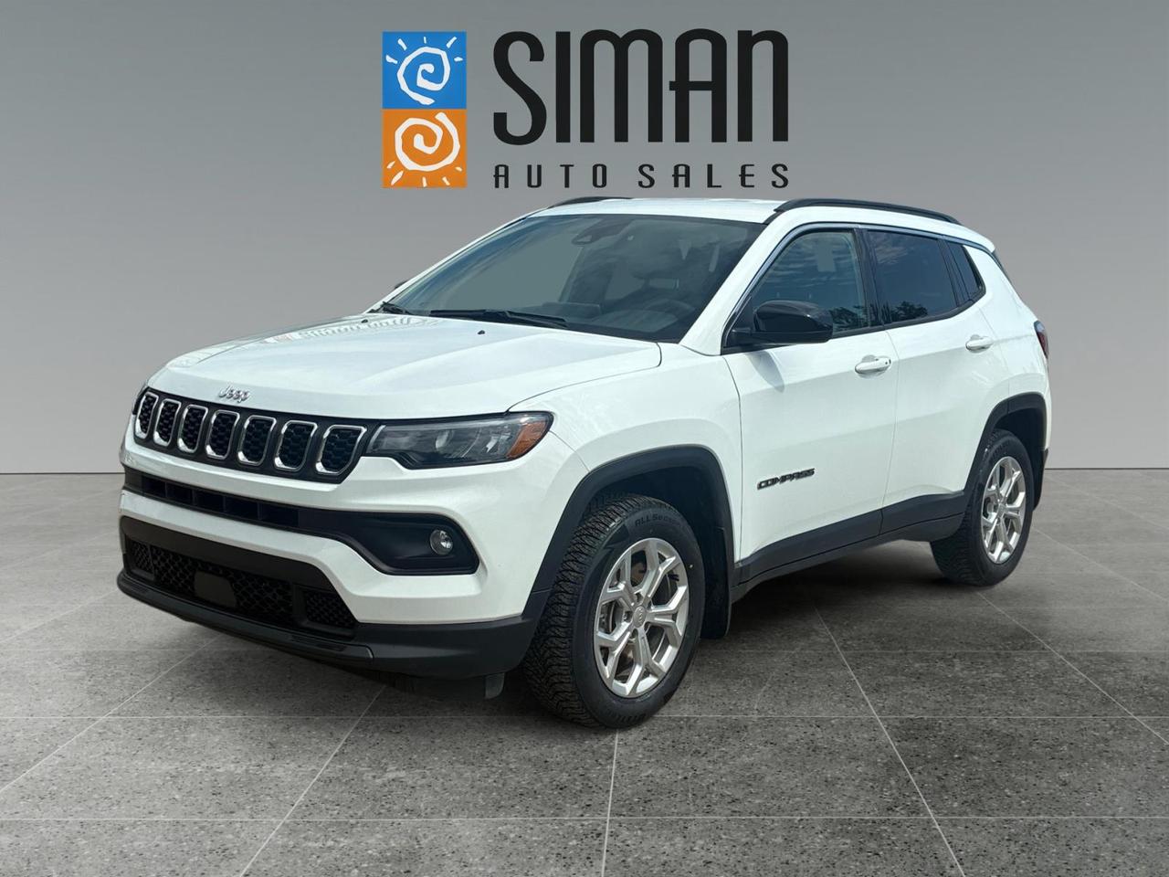 ## Adventure Meets Everyday Comfort  2024 Jeep Compass North 4x4 (29J Package)

Looking for a modern SUV thats packed with technology, confidence, and all-weather capability? This **2024 Jeep Compass North 4x4** is ready for whatever Saskatchewan throws your way. With just **56,400 km**, this well-equipped Compass delivers outstanding comfort, advanced safety features, and legendary Jeep capability.

### Loaded with Features Youll Love:

* **29J North Package**
* **4x4 Capability** for year-round confidence
* **Remote Start**
* **Heated Front Seats**
* **Heated Steering Wheel**
* **10.1 Uconnect Infotainment System**
* **Apple CarPlay & Android Auto**
* **Bluetooth Hands-Free Calling & Audio Streaming**
* **Backup Camera**
* **Forward Collision Warning with Active Braking**
* **Active Lane Management System**
* **Drowsy Driver Alert**
* **Automatic High-Beam Headlamps**
* Cruise Control
* Power Windows, Locks & Mirrors
* Air Conditioning
* Keyless Entry & Push-Button Start
* Spacious Interior with Excellent Cargo Room

### Fully Serviced & Ready to Go

Drive with confidence knowing this Compass has been professionally prepared:

* ? Presale Inspection Completed
* ? Fresh Full Synthetic Oil Service
* ? Brand New All-Weather Tires Installed

This Compass offers the perfect combination of fuel efficiency, advanced safety technology, premium comfort, and Jeeps proven 4x4 performancemaking it an excellent choice for commuting, road trips, and Saskatchewan winters alike.

### Why Buy From Siman Auto Sales?

* ? Easy financing available on-site through **16 banks and lenders**
* ? Quick approvals with competitive rates
* ? Trades are always welcomewe want your trade!
* ? Aftermarket warranties available to fit every need and budget
* ? Serving Saskatchewan for **over 28 years**
* ? Over **70 quality vehicles** in stock
* ? On-site service department with **3 Journeyman Mechanics**
* ? Check out our outstanding customer reviews!

**Siman Auto Sales  Large enough to make a difference, small enough to care.**

Come see why this exceptionally well-equipped **2024 Jeep Compass North** is one of the best values on the market today!