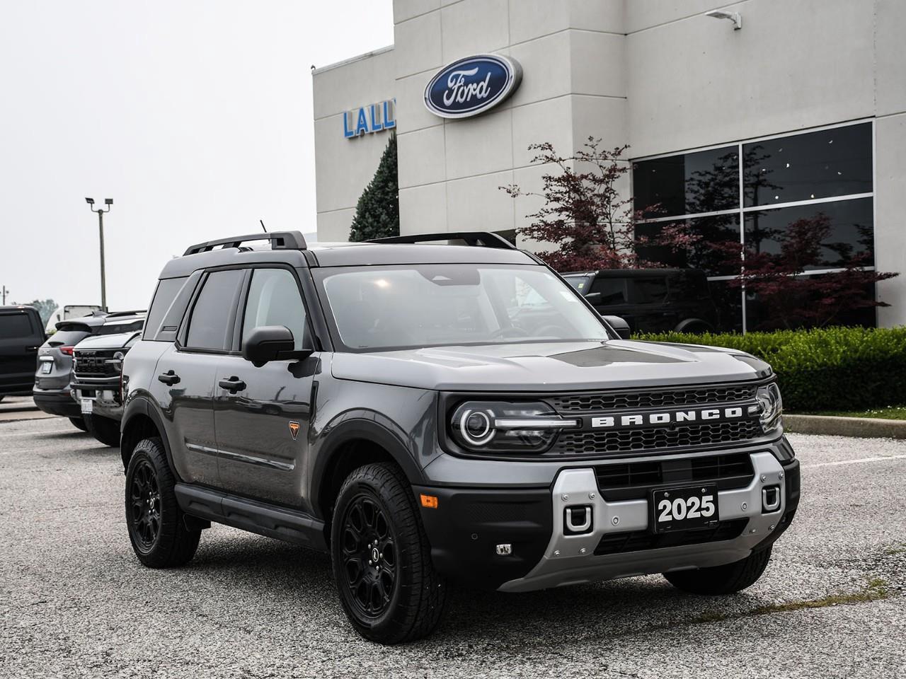<p>This 2025 Ford Bronco Sport Badland 4WD was a former Ford Executive driven vehicle that is in excellent condition, it is accident free and comes with a free vehicle history report.</p><p>Navigation, sunroof, heated seats, heated steering wheel, remote start, reverse camera, Bluetooth, Sirius XM ready and much more. All Pre-Owned vehicles come standard with one key. If we received additional keys from the previous owner they will be with the vehicle upon delivery at no cost. Additional keys may be purchased at customers requested and expense.</p><p>We use no haggle, no hassle live market pricing to make sure you are getting the best deal possible. Save time and money and book your test drive today!</p><p>Our finance department deals with all of the major banks and lenders and we will do everything we can to get you approved and secure the lowest interest rate possible.</p><p>Full factory warranty remains until 60,000kms, powertrain warranty remains until 100,000kms, extended warranty options are available.</p><p><strong> Special Sale price listed is available to finance purchases only on approved credit. Price of vehicle may differ with other forms of payment.</strong></p>