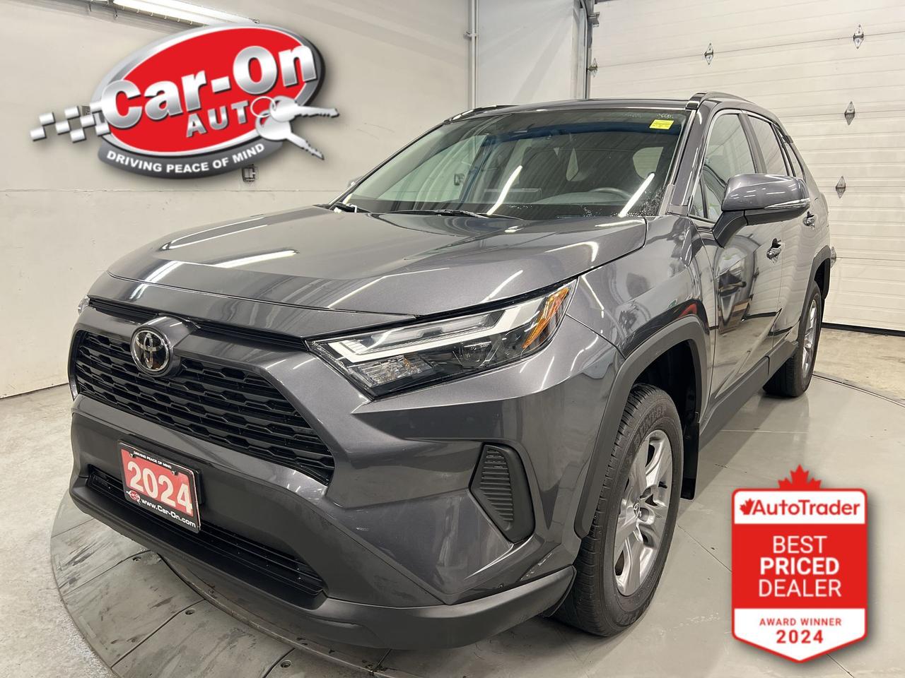 ONLY 38,000KMS!! XLE All-Wheel Drive w/ Sunroof, heated seats, Android Auto/ Apple CarPlay, 17-inch alloys, adaptive cruise control, blind spot monitor, rear cross-traffic alert, pre-collision system, lane departure warning, backup camera, dual-zone climate control, keyless entry w/ push start, full power group incl. power seat, automatic headlights w/ auto highbeams, Bluetooth and Sirius XM!!