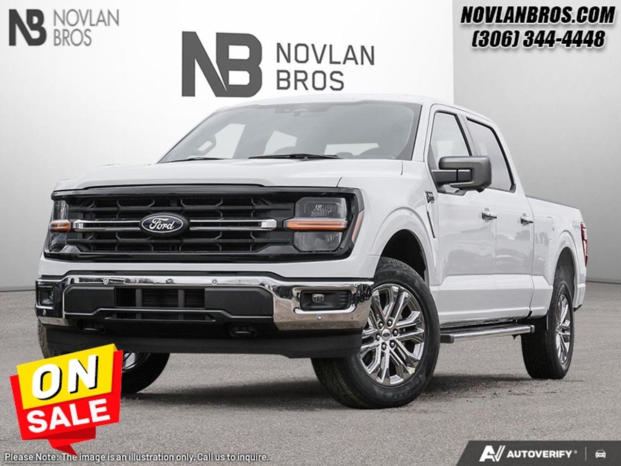 <b>20 inch Chrome-Like PVD Wheels, Tow Package, Power Sliding Rear Window!</b><br> <br> Check out our great inventory of new vehicles at Novlan Brothers!<br> <br>The 2026 Ford F-150 incorporates driver-assist technologies and modern connectivity designed to enhance control and convenience.<br> <br>The 2026 Ford F-150 combines proven leadership in toughness with smart innovation to deliver a truck built for real-world demands. Inside, the cabin features refined materials, intuitive tech and comfortable seating to support both driver and passengers on every journey. With its strong presence, flexible design and Fords legacy of dependability, the F-150 is ready for whatever work or play you throw its way.<br> <br>This Oxford White Crew Cab 4X4 pickup has a 10 Speed Automatic transmission and is powered by a 382HP 3.5L V6 Cylinder Engine. <br> <br> Our F-150s trim level is XLT. Perfect for outdoor enthusiasts and weekend adventurers seeking a blend of rugged capability and modern style, this truck stands out on the trails with body-coloured bumpers, front fog lamps, cornering lights, and distinctive painted aluminum wheels wrapped in all-terrain tires. Inside, the functional cabin balances utility and comfort with metal-look instrument panel inserts, full carpet flooring, and supportive cloth seating featuring manual driver lumbar adjustment and versatile second-row underseat storage. Modern convenience is always at your fingertips with smart device remote engine start, manual air conditioning, and an immersive seven-speaker audio system integrated into a SYNC 4 system with a 12-inch center display, wireless smartphone compatibility, and a built-in Wi-Fi hotspot. You can navigate any journey with absolute confidence under the protection of smart safety features like the Ford Co-Pilot360 reverse camera, blind spot information system, cross-traffic alert with reverse brake assist, lane keeping assist, and front collision mitigation. This vehicle has been upgraded with the following features: 20 inch Chrome-Like PVD Wheels, Tow Package, Power Sliding Rear Window.<br><br> View the original window sticker for this vehicle with this url <b><a href=http://www.windowsticker.forddirect.com/windowsticker.pdf?vin=1FTFW3L85TKE35049 target=_blank>http://www.windowsticker.forddirect.com/windowsticker.pdf?vin=1FTFW3L85TKE35049</a></b>.<br> <br>To apply right now for financing use this link: <a href=http://novlanbros.com/credit/ target=_blank>http://novlanbros.com/credit/</a><br> <br/>Weve discounted this vehicle $9410. Total rebate of $3500 is reflected in the price. 3.49% financing for 84 months. <br> Payments from <b>$942.22</b> monthly with $0 down for 84 months @ 3.49% APR O.A.C. ( Plus applicable taxes - Plus applicable fees ). Incentives expire 2026-08-31. See dealer for details. <br><br><br> Come by and check out our fleet of 20+ used cars and trucks and 100+ new cars and trucks for sale in Paradise Hill.  o~o