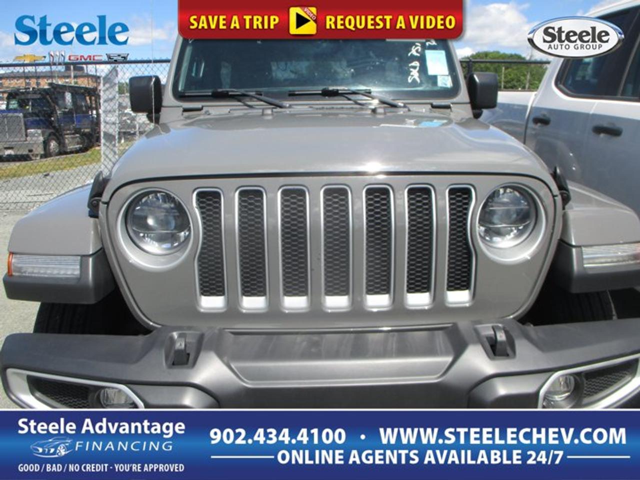 Take on every season with confidence in this 2023 Jeep Wrangler Sahara, now available at Steele Chevrolet Buick GMC in Dartmouth. Finished in Grey with a Black interior, this pre-owned four-door SUV blends open-air freedom with everyday usability. With 57,551 km, automatic transmission, and four-wheel drive, it is well equipped for drivers who want classic Jeep capability with modern turbocharged performance.This 2023 Jeep Wrangler Sahara stands out with its 2.0-litre intercooled turbocharged Premium Unleaded I-4 engine, delivering a smart balance of power and efficiency for daily driving, highway travel, and weekend escapes. The automatic transmission helps make every trip smooth, while the side steps add easy access and a practical touch. A heated steering wheel also helps make cold Canadian mornings far more comfortable.FEATURES OF THE Wrangler SaharaFour-door body adds daily driving practicalityGrey exterior gives a clean lookBlack interior keeps the cabin timelessSide steps add easier cabin accessADVANCED SAFETY FEATURESFour-wheel drive aids slippery road tractionFour-door design supports easy passenger entryStable Wrangler platform inspires secure drivingElevated ride height improves outward visibilityPERFORMANCE AND EFFICIENCY2.0-litre turbo engine delivers strong responseAutomatic transmission supports smooth shiftingDOHC design helps efficient engine breathingGas engine suits long distance travelCOMFORT AND CONVENIENCEHeated steering wheel adds winter comfortSide steps help entry and exitFour doors improve daily passenger accessPractical cabin layout supports everyday useTECHNOLOGY AND CONNECTIVITYAutomatic transmission simplifies busy city drivingClear instrument layout supports driver focusModern turbo engine brings refined operationDriver-friendly controls feel easy to useCARGO SPACERear cargo area supports daily gearFour-door layout improves loading convenienceFlexible interior suits errands and tripsUseful storage helps organize essentialsAWARDS & RECOGNITIONSBest Resale Value, Canadian Black Book, 2023Best Off-Road SUV, The Car Guide, 2023WHAT OTHER OWNERS LIKEOpen-air driving brings unique everyday funTurbo power feels lively and capableFour-wheel drive boosts all-season confidenceEasy customization suits active lifestylesBuilt for drivers who want freedom beyond the pavement, this 2023 Jeep Wrangler Sahara offers the unmistakable character that has made the Wrangler name so respected for generations. Its four-wheel-drive system helps it feel ready for changing road conditions in Nova Scotia, while the turbocharged engine gives it responsive performance that feels strong in town and steady on the highway.The Grey exterior gives this Wrangler a clean and modern look that suits both urban streets and rugged backroads. Inside, the Black interior creates a simple, durable, and timeless environment. The four-door design is a major advantage for families, commuters, and anyone who wants easier access to the rear seats or added everyday practicality.This 2023 Jeep Wrangler Sahara also benefits from thoughtful features that make a real difference in Canadian driving. The heated steering wheel is a welcome addition in colder months, giving you warmth right where you need it most. Side steps make climbing in and out easier for passengers of all ages, while also adding useful convenience in daily use.For drivers shopping at Steele Chevrolet Buick GMC in Dartmouth, this Wrangler presents a great opportunity to enjoy iconic Jeep design with practical equipment and proven versatility. It is a smart fit for commuting, cottage trips, outdoor adventures, and year-round travel. If you want a capable used SUV with strong character, efficient turbo power, and the confidence of four-wheel drive, this 2023 Jeep Wrangler Sahara deserves a close look.This 2023 Jeep Wrangler Saharas VIN is: 1C4HJXEN3PW507088.
