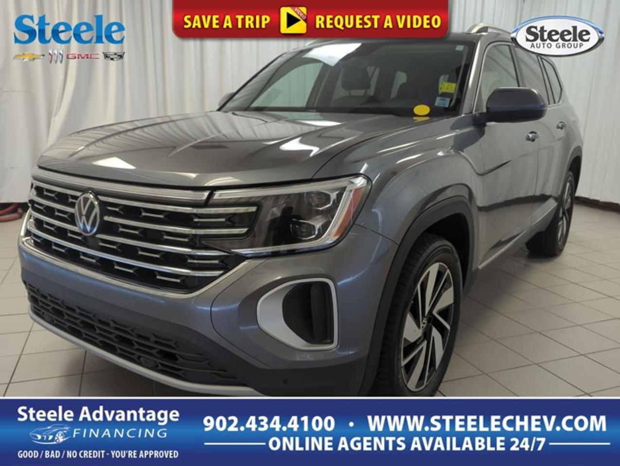 Finished in Grey and offered by Steele Chevrolet Buick GMC in Dartmouth, this used 2024 Volkswagen Atlas Highline brings modern SUV comfort, confident all-wheel drive, and turbocharged efficiency together in one refined package. With 45,284 km on the odometer, four doors, and an automatic transmission, it is well suited to family travel, commuting, and weekend road trips.The 2024 Volkswagen Atlas Highline stands out for its roomy cabin, smooth road manners, and practical design. Its intercooled turbocharged 2.0-litre regular unleaded I-4 engine delivers a balanced mix of everyday power and fuel-conscious performance, while all-wheel drive helps support year-round confidence in changing Canadian weather and road conditions.FEATURES OF THE Atlas HighlineTurbocharged 2.0-litre four-cylinder gas engineAutomatic transmission for smooth daily drivingAll-wheel drive for four-season confidenceSpacious four-door midsize SUV practicalityADVANCED SAFETY FEATURESAll-wheel drive supports secure road tractionFour-door design helps family access easierStrong SUV structure inspires added confidenceAutomatic transmission supports steady control responsePERFORMANCE AND EFFICIENCYIntercooled turbo engine delivers responsive power2.0-litre engine balances power and economyAutomatic shifting helps smoother urban drivingRegular unleaded fuel helps manage costsCOMFORT AND CONVENIENCESpacious cabin suits families and gearFour doors improve passenger entryMidsize SUV layout boosts daily versatilityComfortable ride for longer highway tripsTECHNOLOGY AND CONNECTIVITYDriver-focused controls support easier operationClear instrumentation promotes quick information checksModern Volkswagen cabin design feels intuitiveConvenient layout supports everyday usabilityCARGO SPACELarge rear cargo area adds flexibilitySUV shape supports bulky item loadingPractical interior suits errands and travelRoomy design fits active family needsThe 2024 Volkswagen Atlas Highline is known for offering the kind of space many drivers want without stepping into a full-size SUV. That makes it a smart fit for growing families, busy households, or anyone who wants extra room for passengers and cargo in one versatile vehicle.Its turbocharged 2.0-litre engine is a key highlight. This setup is designed to provide solid low-end response for city driving and confident highway merging, while the automatic transmission helps keep the drive smooth and easy. The result is a composed and capable SUV that feels ready for daily use.All-wheel drive is another major advantage for drivers in Nova Scotia. Rain, slush, and winter conditions can change quickly, and this drivetrain helps the Atlas Highline maintain composed traction when roads become less predictable. It adds confidence without taking away from comfort.Inside, the 2024 Volkswagen Atlas Highline offers the roomy feel buyers expect from a midsize SUV. The four-door layout makes entry and exit easy for passengers, while the broad cabin design supports comfort for both short trips and longer drives. It is a practical choice for school runs, errands, and weekend escapes.The Grey exterior gives this Atlas Highline a clean, upscale look that suits its modern shape well. It presents itself with a professional and polished appearance, making it equally comfortable at the office, in the driveway, or heading out of town for the weekend.WHAT OTHER OWNERS LIKESpacious interior with family-friendly comfortConfident all-wheel drive in poor weatherSmooth ride on city streetsUseful cargo room for daily lifeThis 2024 Volkswagen Atlas Highlines VIN is: 1V2BR2CA1RC567018.