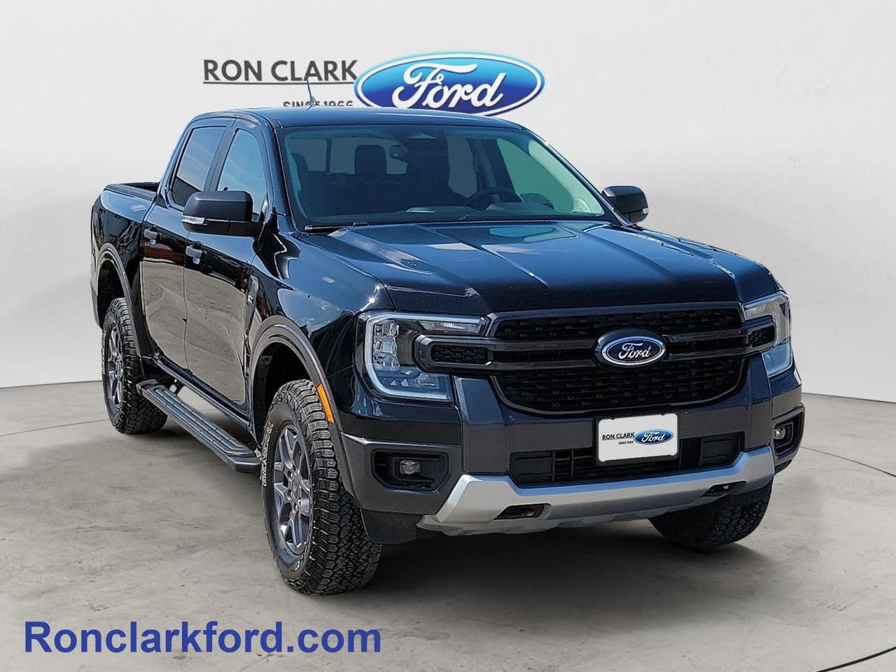 Take on every adventure with confidence in this pre-owned 2024 Ford Ranger XLT finished in sleek Shadow Black with a comfortable Ebony cloth interior. Powered by a responsive 2.3L EcoBoost engine paired with a smooth 10-speed automatic transmission, this midsize truck delivers the perfect combination of capability, efficiency, and everyday comfort. Equipped with the 301A Equipment Group, it offers upgraded features and convenience to make every drive more enjoyable.The Sport Appearance Package gives the Ranger a bold, athletic look, while the FX4 Off-Road Package adds the confidence to tackle trails, rough terrain, and challenging road conditions. Whether youre heading to the job site, towing your toys for the weekend, or simply commuting around town, this Ranger is built to handle it all.Inside, youll find modern technology designed to keep you connected and in control. SYNC® 4 provides an intuitive touchscreen interface with smartphone connectivity, while remote vehicle start lets you warm up or cool down the cabin before you head out. Driver-assist features including a rearview camera, lane keeping system, and cruise control help make every journey safer and more relaxing.If youre looking for a sharp-looking, well-equipped pickup that combines rugged capability with modern technology, this 2024 Ford Ranger XLT is ready for whatever comes next. Stop by Ron Clark Ford today to see it in person and experience everything it has to offer.All Pre-Owned vehicles come standard with one key. If we received additional keys from the previous owner they will be with the vehicle upon delivery at no cost. Additional keys may be purchased at customers request and expense.Come to the dealer you can trust. 60 years and counting Ron Clark Ford & Jayco RV is known for great value and being best in customer service! We serve and deliver all over Ontario including destinations such as Wyoming, Petrolia, Sarnia, London, Guelph, Kitchener-Waterloo, Hamilton, GTA, Ottawa & Chatham-Kent. Call or visit us at RON CLARK FORD & JAYCO RV to view and test drive today! RON CLARK FORD where else!!