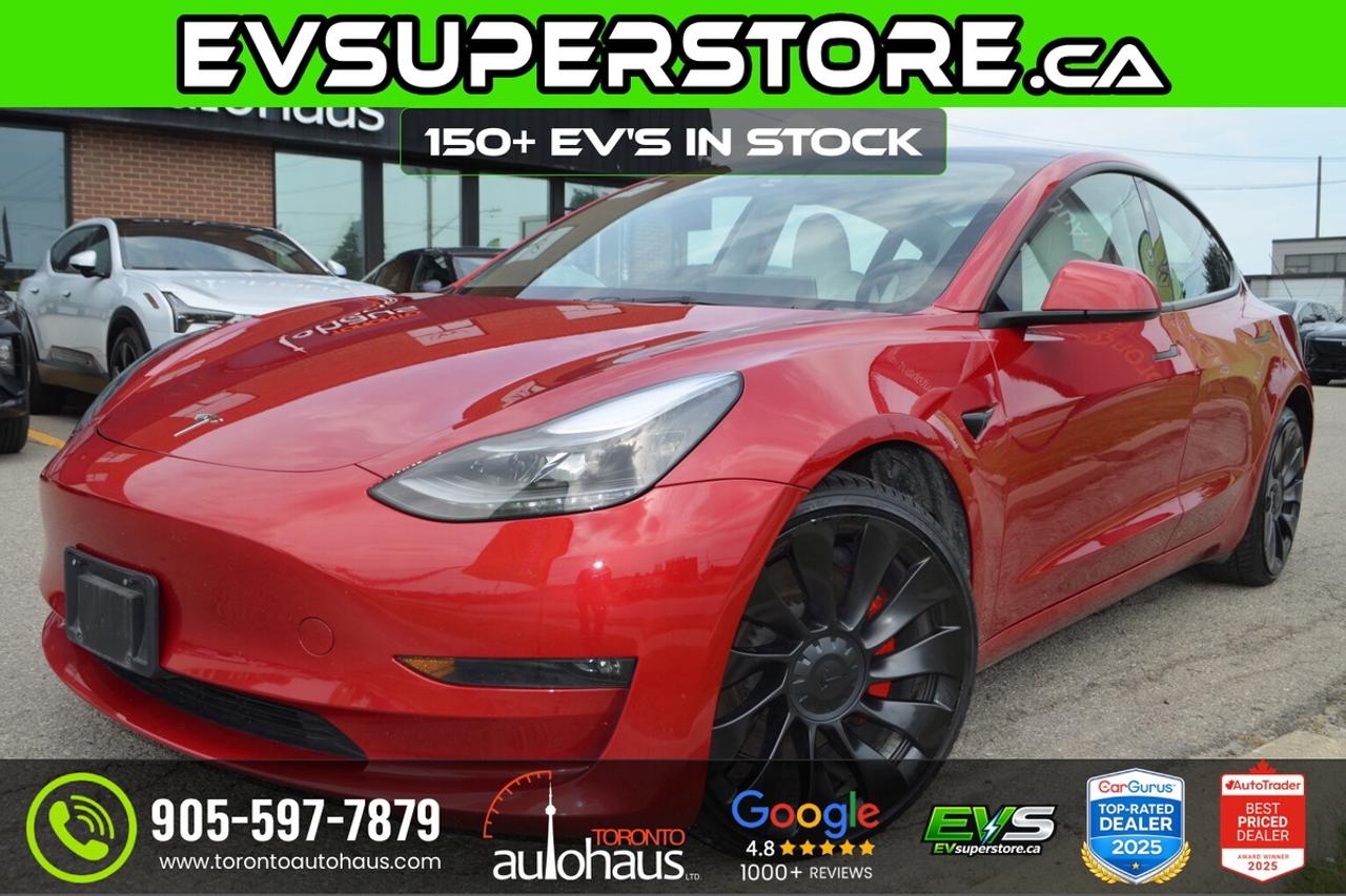 2023 Tesla Model 3 PERFORMANCE AWD I WHITE INTERIOR Photo0
