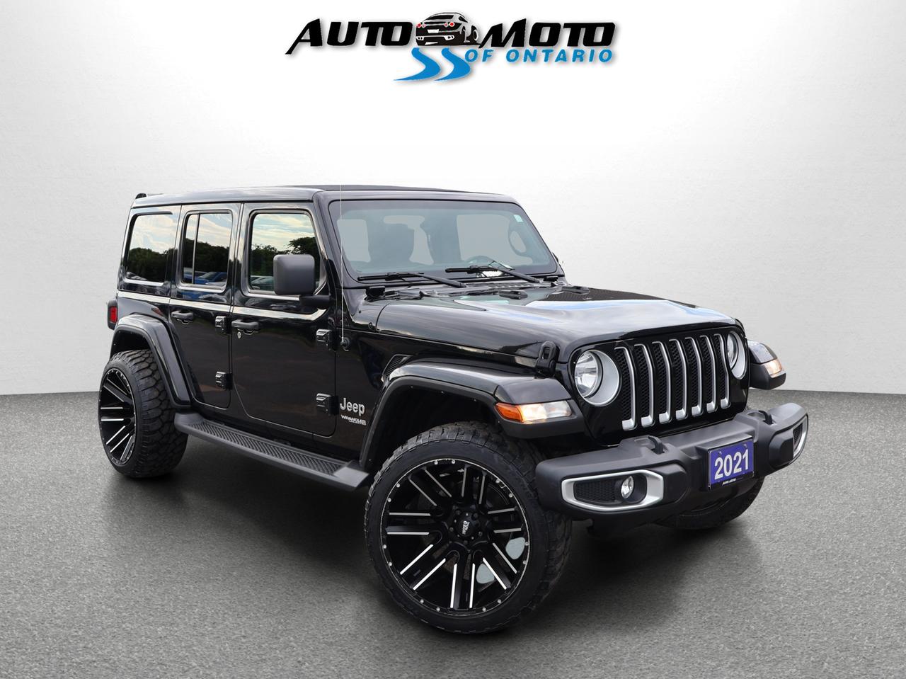 <p>*SAFETY INCLUDED*ACCIDENT FREE*ONE OWNER*LOCAL ONTARIO CAR<span>*</span><span> </span><span>Very Clean Jeep Wrangler </span><span>UNLIMITED SAHARA</span><span> </span><span>RUBICON </span><span>4WD 3.6L V6 with Automatic Transmission. Black on Black Leather Interior. Equipped with: Power Window, Power Door Lock, Power Heated Mirror, CD/AUX, Alloys, Back Up Camera, Navigation System, Heated Leather Front Seats, Direction Compass, Premium Sound System, Bluetooth, Tow Hitch, Leather Interior, Fog Light, and ALL THE POWER OPTIONS!! </span></p><p><span>-------------------------------------------------</span><br><span>Financing options are available start from 6.29% with $0 Down payment O.A.C.</span><br><span>-------------------------------------------------</span><br><span>SAFETY CERTIFICATION INCLUDED*** Vehicle comes with: Safety Certification, and Car Fax Report ALL INCLUDED!! At no extra cost to you!! Dont miss this opportunity to own a high-quality, pre-owned vehicle. </span><br><span>-------------------------------------------------</span><br><span>Additionally, our vehicles qualify for up to 4 years of extended warranty. Please speak to your sales representative for more information.</span><br><span>-------------------------------------------------</span><br><span>We are open Monday to Saturday from 10am - 6pm, Sundays Closed.</span><br><span>-------------------------------------------------</span><br><span>We also welcome trade-ins, with on-site buyers available to estimate your vehicle on the same day.</span><br><span>-------------------------------------------------</span><br><span>Visit us at 3219 Harvester Road, Burlington, L7N 3N8 or call us at Nine O Five-281-2255 for more information.</span><br><span>------------------------------------------------</span><br><span>Check our inventory at www automotoinc ca</span></p>