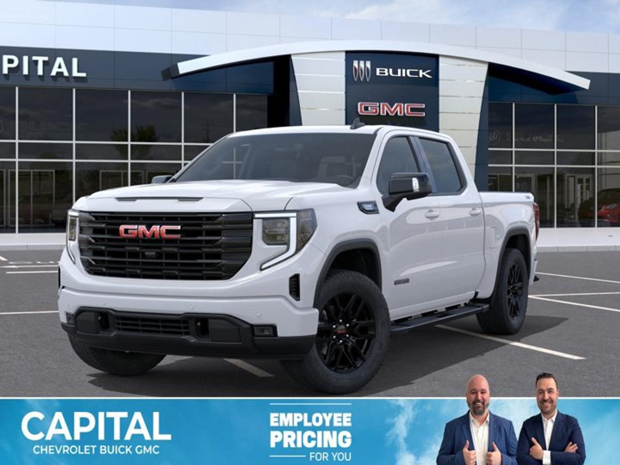 This GMC Sierra 1500 boasts a Turbocharged Diesel I6 3.0L/183 engine powering this Automatic transmission. ENGINE, DURAMAX 3.0L TURBO-DIESEL I6 (305 hp [227 kW] @ 3750 rpm, 495 lb-ft of torque [671 Nm] @ 2750 rpm) (Includes (KW5) 220-amp alternator and (K05) engine block heater., Wireless, Apple CarPlay / Wireless Android Auto, Windows, power rear, express down.* This GMC Sierra 1500 Features the Following Options *Windows, power front, drivers express up/down, Window, power front, passenger express down, Wi-Fi Hotspot capable (Terms and limitations apply. See onstar.ca or dealer for details.), Wheels, 20 x 9 (50.8 cm x 22.9 cm) 6-spoke High gloss Black painted aluminum, Wheel, 17 x 8 (43.2 cm x 20.3 cm) full-size, steel spare, USB ports, 2, Charge/Data ports located on instrument panel, USB ports, (2) charge-only, rear, Transmission, 8-speed automatic, (Column shifter) electronically controlled with overdrive and tow/haul mode. Includes Cruise Grade Braking and Powertrain Grade Braking (Standard and only available with (L3B) 2.7L TurboMax engine.), Transfer case, single speed, electronic Autotrac with push button control (4WD models only), Trailer brake controller, integrated.* Visit Us Today *Come in for a quick visit at Capital Chevrolet Buick GMC Inc., 13103 Lake Fraser Drive SE, Calgary, AB T2J 3H5 to claim your GMC Sierra 1500!