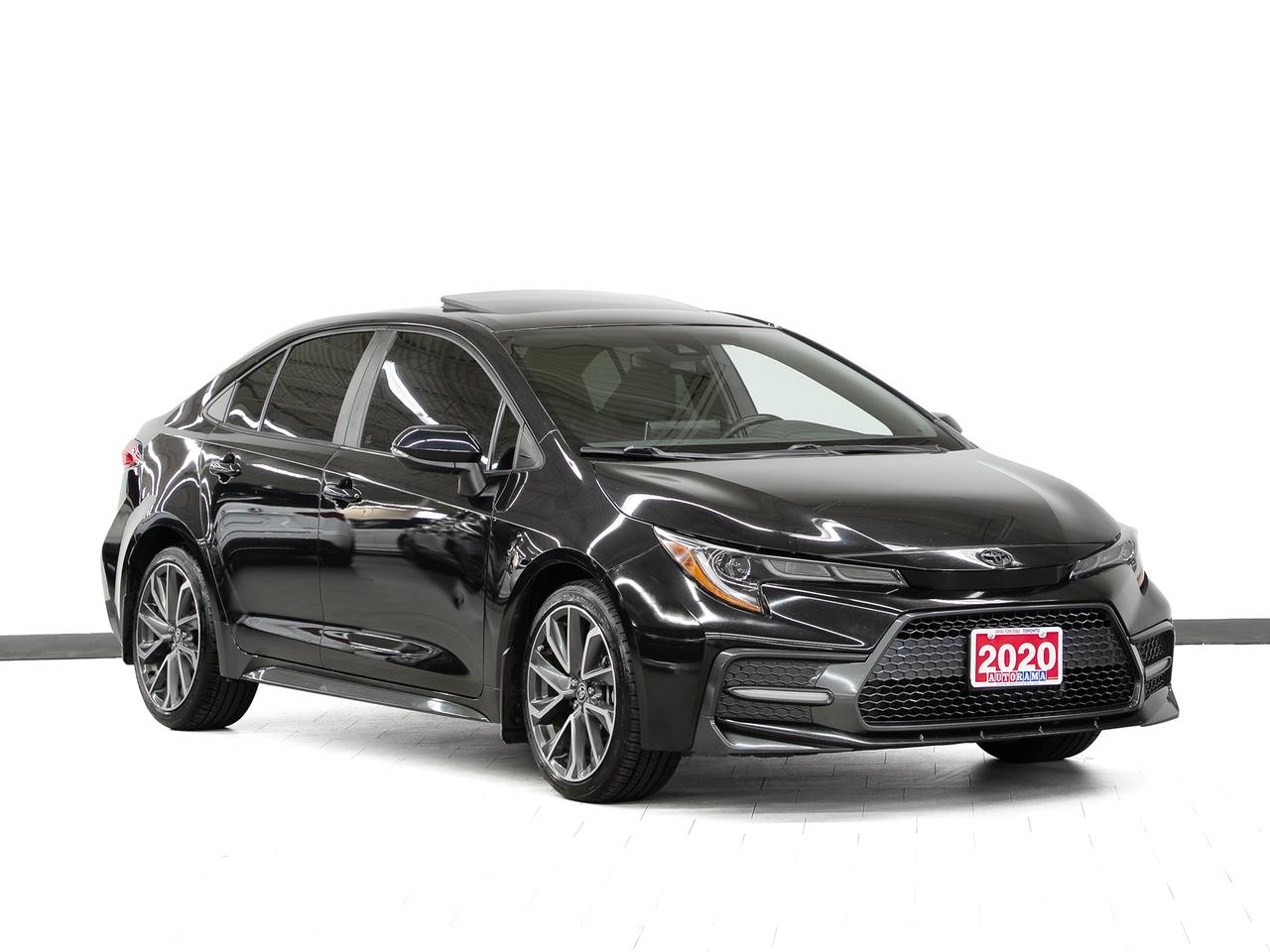 <div style=margin-bottom: 15px;>Cash Price: $20,950 &nbsp;Finance Price: $18,950</div><div style=margin-bottom: 15px;>Clean CarFax. 18-inch machined alloy wheels | Power moonroof | Heated front sport seats | Blind Spot Monitor with Rear Cross-Traffic Alert | 8-inch touchscreen display | Apple CarPlay compatibility | SiriusXM satellite radio | Toyota Safety Sense 2.0 | Pre-Collision System with Pedestrian Detection | Full-Speed Range Dynamic Radar Cruise Control | Lane Departure Alert with Steering Assist | Lane Tracing Assist | Automatic High Beams | Road Sign Assist | Automatic climate control | Multi-angle backup camera | Heated side mirrors | Steering wheel paddle shifters | Drive Mode Select (Sport/Normal/Eco) | Smart Key with push-button start | LED headlights and taillights | Bluetooth connectivity. 2.0L Dynamic Force 4-cylinder engine (169HP) paired with a CVT with Dynamic Shift and front-wheel drive. Sporty and efficient. Extended warranty options available. Trades are welcome. Financing for all credit types. Same-day approval. 125-point inspection completed. Detailed from corner to corner. Over 250 high-quality used vehicles available at the lowest prices for you to choose from. All vehicles are indoors. Visit us rain or shine.</div><div style=margin-bottom: 15px;>Call us to book a test drive: <a href=tel:4167397262>416-739-7262</a><br>Get pre-approved for your car loan in a minute: <a href=https://www.autorama.ca/financing/>Apply for Used Car Financing</a><br>Visit our showroom: 1205 Finch Ave West, North York, ON M3J 2E8</div><div style=margin-top: 15px; margin-bottom: 15px;>&mdash;&mdash;&mdash;&mdash;&mdash;&mdash;&mdash;&mdash;&mdash;&mdash;&mdash;&mdash;&mdash;&mdash;&mdash;&mdash;&mdash;&mdash;&mdash;&mdash;&mdash;&mdash;&mdash;&mdash;&mdash;&mdash;&mdash;&mdash;</div><h3 style=margin-bottom: 5px; margin-top: 0;>Pricing&nbsp;</h3><div style=margin-bottom: 15px;>Best Priced Dealer Award Winner for consecutive years. No admin or hidden fees. Prices exclude HST and licensing. Although every effort is made to ensure accuracy, Autorama is not responsible for typographical errors, omissions, or changes. Please verify all details in person. <span style=text-decoration: underline;>All vehicles can be Certified for an additional $999</span>. If not Certified, as per OMVIC Regulations, the vehicle is deemed to be not drivable and not Certified. Special pricing is not available to commercial, dealer, or exporting purchasers.</div><div style=margin-top: 15px; margin-bottom: 15px;>&mdash;&mdash;&mdash;&mdash;&mdash;&mdash;&mdash;&mdash;&mdash;&mdash;&mdash;&mdash;&mdash;&mdash;&mdash;&mdash;&mdash;&mdash;&mdash;&mdash;&mdash;&mdash;&mdash;&mdash;&mdash;&mdash;&mdash;&mdash;</div><h3 style=margin-bottom: 5px; margin-top: 0;>Financing</h3><div style=margin-bottom: 15px;>We welcome all credit types (no credit, new to the country, bankruptcy, consumer proposal, collections, and others). We offer $0 down and no payment for up to 6 months on approved credits. Want to get started now? Apply for a <a href=https://www.autorama.ca/financing/?utm_source=vdpdesc&utm_medium=vdpdesc>car loan online</a>. Same-day auto finance approvals and same-day delivery are available for qualified customers. Financing programs are available for an additional $999. &nbsp;Our team works with a wide network of banks and lenders to help secure the best possible approval tailored to your situation.</div><div style=margin-top: 15px; margin-bottom: 15px;>&mdash;&mdash;&mdash;&mdash;&mdash;&mdash;&mdash;&mdash;&mdash;&mdash;&mdash;&mdash;&mdash;&mdash;&mdash;&mdash;&mdash;&mdash;&mdash;&mdash;&mdash;&mdash;&mdash;&mdash;&mdash;&mdash;&mdash;</div><h3 style=margin-bottom: 5px; margin-top: 0;>Vehicle Review</h3><div style=margin-bottom: 15px;>The 2020 Toyota Corolla SE brings sporty style and legendary Toyota reliability to the compact sedan segment, making it a smart and efficient choice for daily driving. As the sport-oriented trim, the SE features aggressive exterior styling, 18-inch machined alloy wheels, a power moonroof, and heated front sport seats. Under the hood, the energetic 2.0L Dynamic Force four-cylinder produces 169 horsepower, paired with a responsive CVT with Dynamic Shift and paddle shifters for an engaging yet fuel-efficient drive. Inside the well-appointed cabin, youll enjoy an 8-inch touchscreen with Apple CarPlay, automatic climate control, and a backup camera. Backed by the comprehensive Toyota Safety Sense 2.0 suite &mdash; including Pre-Collision braking, Full-Speed Range Dynamic Radar Cruise Control, Lane Departure Alert with Steering Assist, and Blind Spot Monitor with Rear Cross-Traffic Alert &mdash; the Corolla SE delivers a safe, sporty, and dependable ride for the GTA. We have a wide selection of used <a href=https://www.autorama.ca/used/toyota-corolla/ target=_blank rel=noopener>Toyota Corolla</a> to help you choose.</div><div style=margin-top: 15px; margin-bottom: 15px;>&mdash;&mdash;&mdash;&mdash;&mdash;&mdash;&mdash;&mdash;&mdash;&mdash;&mdash;&mdash;&mdash;&mdash;&mdash;&mdash;&mdash;&mdash;&mdash;&mdash;&mdash;&mdash;&mdash;&mdash;&mdash;&mdash;&mdash;&mdash;</div><h3 style=margin-bottom: 5px; margin-top: 0;>Warranty</h3><div style=margin-bottom: 15px;>This vehicle qualifies for an extended warranty with a variety of terms and coverage options. Ask us anytime, we&rsquo;ll help you choose the plan that&rsquo;s right for you.</div><div style=margin-top: 15px; margin-bottom: 15px;>&mdash;&mdash;&mdash;&mdash;&mdash;&mdash;&mdash;&mdash;&mdash;&mdash;&mdash;&mdash;&mdash;&mdash;&mdash;&mdash;&mdash;&mdash;&mdash;&mdash;&mdash;&mdash;&mdash;&mdash;&mdash;&mdash;&mdash;&mdash;</div><h3 style=margin-bottom: 5px; margin-top: 0;>Trade-In / Appraisal</h3><div style=margin-bottom: 15px;>Have a vehicle to trade? We pay top dollar for trades, any vehicle, any condition. Bring your trade for a free appraisal when you visit us or you can apply for</div><div style=margin-top: 15px; margin-bottom: 15px;>&mdash;&mdash;&mdash;&mdash;&mdash; &mdash;&mdash;&mdash;&mdash;&mdash;&mdash;&mdash;&mdash;&mdash;&mdash;&mdash;&mdash;&mdash;&mdash;&mdash;&mdash;&mdash;&mdash;&mdash;&mdash;&mdash;&mdash;&mdash;</div><h3 style=margin-bottom: 5px; margin-top: 0;>Visit / Showroom Info</h3><div style=margin-bottom: 15px;>Visit our indoor showroom (rain or shine) at:<br>Autorama 1205 Finch Ave West, North York, ON M3J 2E8<br>Call us at <a href=tel:4167397262>416-739-7262</a> to book a test drive or ask questions.</div><div style=margin-top: 15px; margin-bottom: 15px;>&mdash;&mdash;&mdash;&mdash;&mdash;&mdash;&mdash;&mdash;&mdash;&mdash;&mdash;&mdash;&mdash;&mdash;&mdash;&mdash;&mdash;&mdash;&mdash;&mdash;&mdash;&mdash;&mdash;&mdash;&mdash;&mdash;&mdash;&mdash;</div><h3 style=margin-bottom: 5px; margin-top: 0;>Who we are</h3><div style=margin-bottom: 15px;>Autorama is Toronto&rsquo;s trusted, award-winning <a href=https://www.autorama.ca/?utm_source=vdpdesc&utm_medium=vdpdesc>used car dealership</a>, offering over 250 hand-picked vehicles at the lowest prices. We&rsquo;re committed to exceptional service and have proudly served Toronto, Mississauga, Brampton, and the GTA for over 25 years &mdash; and with our full indoor showroom, you can visit us rain or shine.</div><div style=margin-top: 15px; margin-bottom: 15px;>&mdash;&mdash;&mdash;&mdash;&mdash;&mdash;&mdash;&mdash;&mdash;&mdash;&mdash;&mdash;&mdash;&mdash;&mdash;&mdash;&mdash;&mdash;&mdash;&mdash;&mdash;&mdash;&mdash;&mdash;&mdash;&mdash;&mdash;&mdash;</div><h3 style=margin-bottom: 5px; margin-top: 0;>Disclaimers</h3><ul style=margin-top: 0; padding-left: 20px;><li><span data-olk-copy-source=MessageBody>Prices exclude HST and licensing.</span></li></ul><ul style=margin-top: 0; padding-left: 20px;><li data-ogsc= data-olk-copy-source=MessageBody>Prices, rates, and payments are subject to change without notice.</li></ul><ul style=margin-top: 0; padding-left: 20px;><li data-ogsc= data-olk-copy-source=MessageBody>Advertised price includes a $2,000 finance credit. Cash price may differ.</li></ul><ul style=margin-top: 0; padding-left: 20px;><li data-ogsc= data-olk-copy-source=MessageBody>All vehicles come standard with one key. Additional keys may be purchased at the time of sale.</li></ul><ul style=margin-top: 0; padding-left: 20px;><li><span data-olk-copy-source=MessageBody>Although every effort is made to ensure accuracy, Autorama is not responsible for typographical errors, omissions, or changes. Please verify all details with your Sales & Finance Specialist.</span></li></ul>