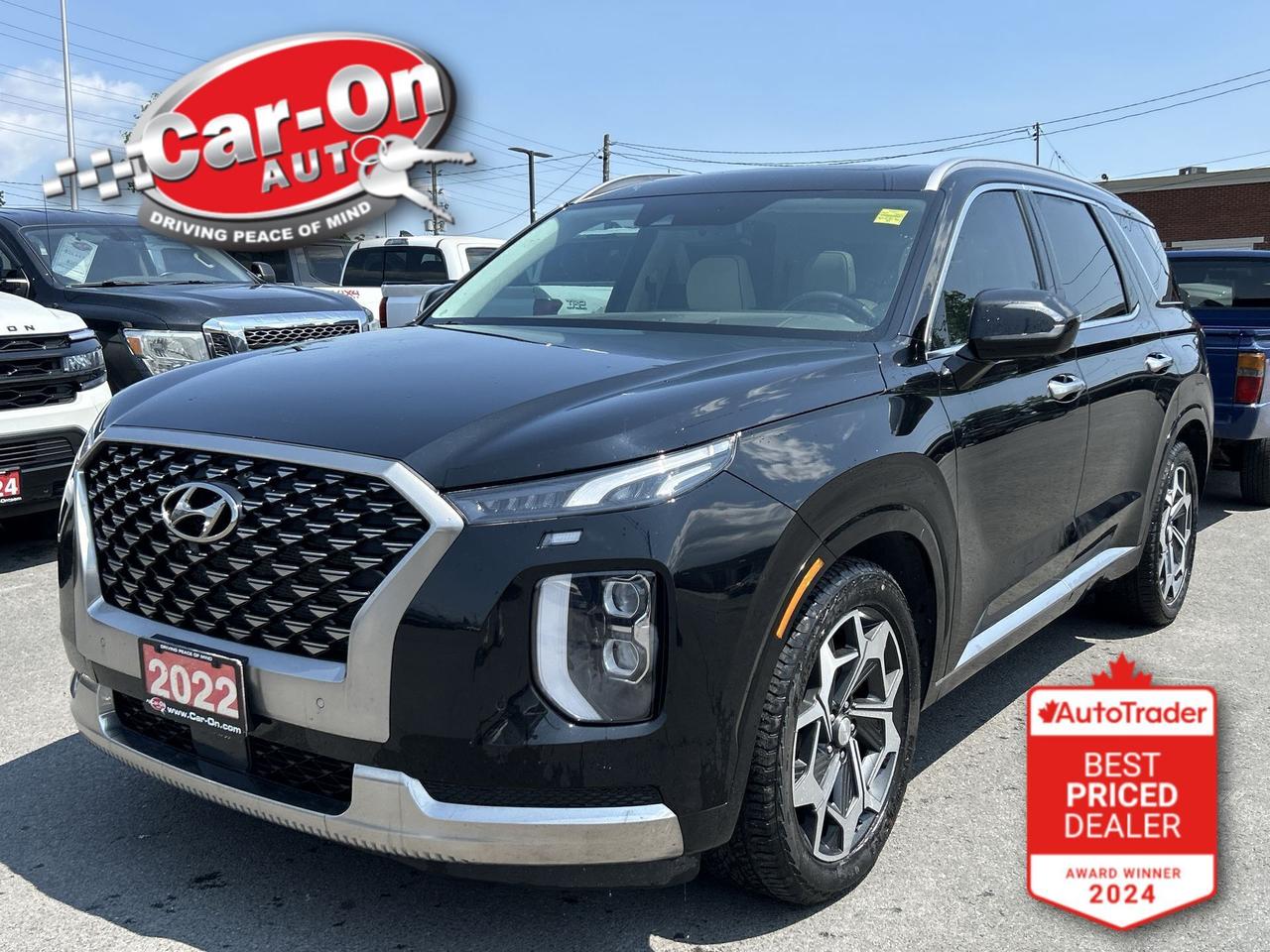 TOP OF THE LINE ULTIMATE CALLIGRAPHY 7-PASSENGER ALL-WHEEL DRIVE!! Nappa leather, dual-pane sunroof, heated/cooled front & 2nd row captains chairs, heated steering, 360 camera w/ front & rear park sensors, heads-up display, 12.3-inch touchscreen w/ wireless Android Auto/ Apple CarPlay, remote start, navigation, 20-inch alloys, wireless charger, Harman/ Kardon premium audio system, adaptive cruise control, blind spot monitor, rear cross-traffic alert, safe exit assist, pre-collision system, lane departure warning, three-zone climate control, rain-sensing wipers, rear sunshades, paddle shifters, keyless entry w/ push start, power liftgate, full power group incl. power driver seat w/ memory, automatic headlights w/ auto highbeams, Bluetooth and more!!!This vehicle just landed and is awaiting a full detail and photo shoot. Contact us and book your viewing today!