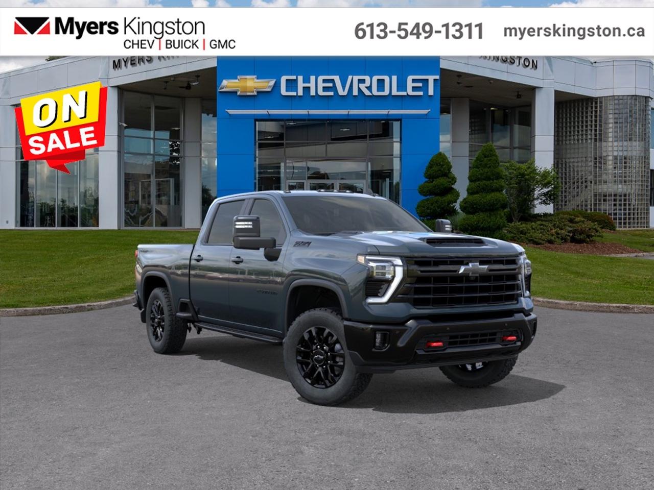 <b>Convenience Package II, Remote Start Package, Gooseneck/5th Wheel Prep Package, Leather Seats, Power Tailgate!</b><br> <br>  SPECIAL! EMPLOYEE PRICING ON NOW! Was $107370. Now $97161! $10209 discount until Aug 31!  <br> <br/>Built with a robust platform and versatile configurations, it adapts effortlessly to heavy-duty hauls, trailer duties, or weekend getaways.<br> <br>The 2026 Chevrolet Silverado 2500 blends rugged capability with modern refinement, making it a strong choice for those who need serious truck performance without sacrificing comfort. Inside, youll find an interior equipped with smart features, connected tech, and a layout that supports both work and life on the go. Built on a tried-and-true platform and backed by Chevrolets reputation, the Silverado 2500 stands ready to take on heavy loads, long drives, and everything in between.<br> <br>This Cypress Gry sought after diesel Crew Cab 4X4 pickup has an Automatic transmission and is powered by a 470HP 6.6L 8 Cylinder Engine. <br> <br> Our Silverado 2500HDs trim level is LT. This trim rewards you with an upgraded 13.4-inch infotainment screen with navigation capability and a digital drivers display. Also standard include a trailering package with hitch guidance, machined aluminum wheels, SiriusXM satellite radio, heated trailering mirrors, a locking tailgate, Apple CarPlay and Android Auto, and remote keyless entry. Safety features also include automatic emergency braking, front pedestrian braking, lane departure warning, forward collision alert, and following distance indicator. This vehicle has been upgraded with the following features: Convenience Package II, Remote Start Package, Gooseneck/5th Wheel Prep Package, Leather Seats, Power Tailgate, Z71 Off-Road Package, Convenience Package.<br><br> <br>To apply right now for financing use this link: <a href=https://www.taylorautomall.com/finance/apply-for-financing/ target=_blank>https://www.taylorautomall.com/finance/apply-for-financing/</a><br> <br/>Weve discounted this vehicle $10209. 4.99% financing for 84 months. Incentives expire 2026-08-31. See dealer for details. <br><br>HST, licensing, and Federal luxury tax (if applicable) are extra. <br><br> Come by and check out our fleet of 60+ used cars and trucks and 190+ new cars and trucks for sale in Kingston.  o~o