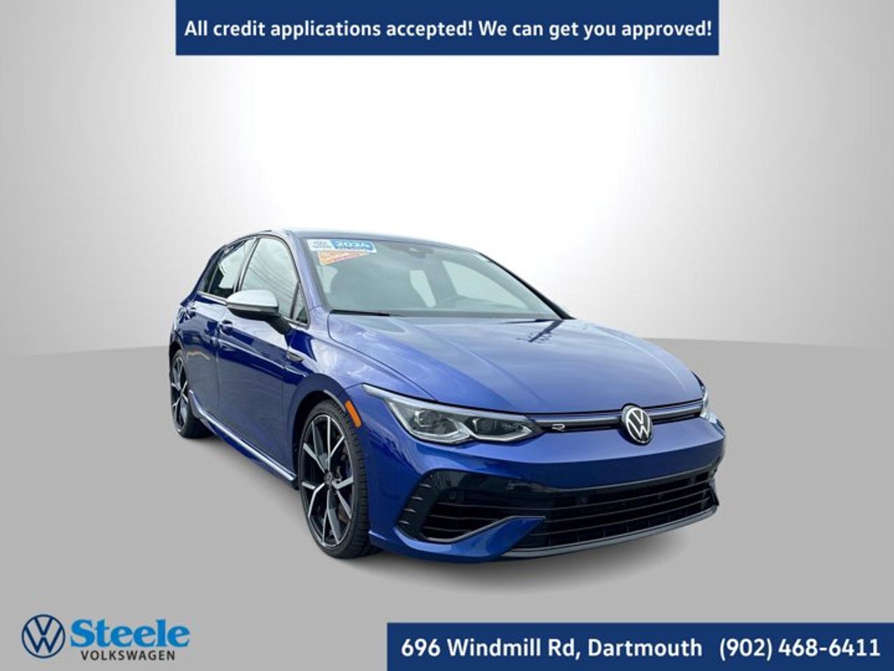 Volkswagen Certified Pre owned 112 point inspection!!The 2024 Volkswagen Golf R is the perfect combination of exhilarating performance, premium technology, and everyday practicality. Powered by a 2.0L turbocharged engine with Volkswagens advanced 4Motion all-wheel-drive system, the Golf R delivers impressive power, confident handling, and a driving experience that stands above the rest.Loaded with premium features including sport-inspired seating, Volkswagen Digital Cockpit Pro, advanced driver assistance technology, and refined interior appointments, the Golf R offers excitement without sacrificing comfort or versatility.This exceptional 2024 Volkswagen Golf R is backed by the Volkswagen Certified Pre-Owned Program, including a comprehensive 118-Point Inspection and the confidence of knowing it meets Volkswagens strict standards for quality and reliability.Certified Pre-Owned Golf Rs are highly sought after and rarely available. Visit Steele Volkswagen Dartmouth or call 902-468-6411 today to experience this incredible performance hatchback before its gone!