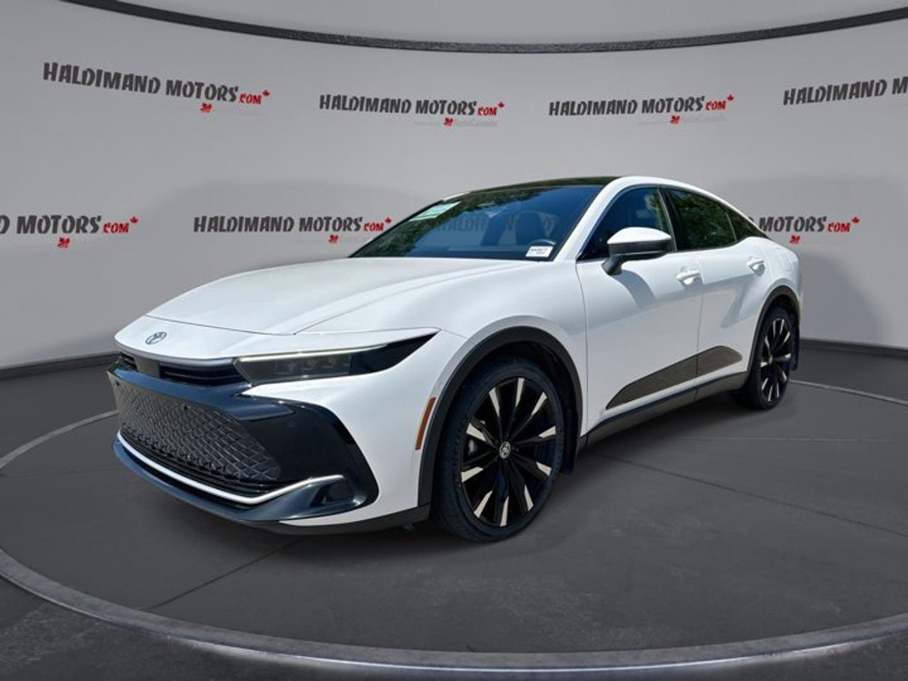 // ACCIDENT FREE!! //<br /><br />This 2023 Toyota Crown Platinum is a premium hybrid sedan that blends confident power, refined comfort, and standout efficiency. Sold by Haldimand Motors Ltd. in Cayuga, this accident-free Toyota Crown Platinum offers a smart choice for drivers who want advanced features, a smooth automatic transmission, and year-round confidence.<br /><br />Finished in White with a Black interior, this 4-door hybrid sedan presents a clean, upscale look. Its 2.4-litre hybrid powertrain works with an automatic transmission to deliver strong response and impressive efficiency. With 41,144 km on the odometer, this Toyota Crown Platinum is ready for many more comfortable and capable kilometers.<br /><br />FEATURES OF THE Crown Platinum | No Accidents | Ventilated Seats | 360 Camera | Pan Roof | Leather Seats<br />   Accident-free history adds extra peace<br />   Ventilated front seats improve comfort<br />   360-degree camera helps tight parking<br />   Panoramic sunroof brightens every drive<br /><br />HYBRID VEHICLE FEATURES<br />   2.4-litre hybrid powertrain saves fuel<br />   Hybrid system adds smooth low-end torque<br />   Automatic transmission supports relaxed daily driving<br />   Efficient sedan design suits longer trips<br /><br />ADVANCED SAFETY FEATURES<br />   Blind spot monitor boosts lane awareness<br />   Lane departure warning helps prevent drifting<br />   Adaptive cruise control supports highway comfort<br />   Side and head airbags add protection<br /><br />This Toyota Crown Platinum is equipped to make busy roads and parking lots easier to handle. The 360-degree camera gives a clearer view around the vehicle, while the backup camera helps when reversing. Stability control, anti-lock brakes, child safety locks, and tire pressure monitoring add everyday reassurance.<br /><br />PERFORMANCE AND EFFICIENCY<br />   Hybrid engine delivers strong, smooth response<br />   Adjustable suspension enhances ride control<br />   Limited slip differential aids traction<br />   Six-speed automatic shifts with confidence<br /><br />The hybrid setup in this Toyota Crown Platinum helps balance performance and efficiency in a very appealing way. It feels composed in town, smooth on the highway, and well suited to Canadian driving. Power steering and dual shift mode transmission add to the controlled and refined driving experience.<br /><br />COMFORT AND CONVENIENCE<br />   Ventilated front seats cool warm days<br />   Heated front and rear seats<br />   Heated steering wheel adds winter comfort<br />   Dual-zone climate control feels refined<br /><br />Inside, this Toyota Crown Platinum is designed for comfort in every season. Memory seats and memory mirrors help save your ideal settings, while the drivers seat lumbar support adds comfort on longer drives. Push button start, power windows, remote trunk release, and retractable mirrors make daily use simple and convenient.<br /><br />TECHNONOLGY AND CONNECTIVITY<br />   Apple CarPlay keeps apps within reach<br />   Android Auto supports easy smartphone use<br />   Bluetooth integration handles calls and audio<br />   WiFi hotspot adds connected convenience<br /><br />This hybrid sedan also brings modern media and convenience together with HD Radio, satellite radio, and steering wheel audio controls. Automatic headlights and an auto-dimming rearview mirror help reduce effort during changing driving conditions. The result is a cabin that feels practical, connected, and easy to enjoy.<br /><br />CARGO SPACE<br />   Rear trunk access simplifies loading items<br />   Sedan trunk suits daily errands<br />   Four-door layout improves passenger access<br />   Smart space for trips and groceries<br /><br />AWARDS & RECOGNITIONS<br />   Top Safety Pick, Insurance Institute for Highway Safety, 2023<br /><br />WHAT OTHER OWNERS LIKE<br />   Smooth hybrid power in daily driving<br />   Quiet, comfortable ride on highways<br />   Helpful camera views while parking<br />   Premium feel with modern technology<br /><br />For drivers who want a hybrid sedan with upscale comfort, advanced safety, and a confident road feel, this 2023 Toyota Crown Platinum stands out in all the right ways. Its hybrid powertrain, ventilated seats, panoramic sunroof, and 360-degree camera make it a well-rounded and highly desirable choice.<br /><br />This 2023 Toyota Crown Platinum | No Accidents | Ventilated Seats | 360 Camera | Pan Roof | Leather Seats VIN is: JTDAFAAF1P3001954.<br /><br />WHY CHOOSE US? <br /><br />Honest & Transparent Buying Experience: Weve been a trusted name in business since 1984.<br /><br />STRAIGHTFORWARD PRICING:<br />Our Advertised Price Includes:<br />>>Safety Certification (No separate fee!)<br />>>30-Day 100% Mechanical Warranty<br />>>FREE Carfax History Report.<br />>>No upcharge for paying cash.<br />(Prices Exclude HST and Licensing Fees only.)<br /><br />>>Browse 300+ vehicles all in ONE LOCATION<br /><br />EASY FINANCING: Great rates & open loans<br /><br />WE BUY CARS: Get Top Dollar for your trade-in, or sell us your vehicle for CASH! Even if you dont buy from us!<br /><br />STOP BY TODAY<br />Treat yourself - stop by Haldimand Motors Ltd. located at 42 Talbot St E, Cayuga, ON N0A 1E0 to make this car yours today!<br /><br />https://www.haldimandmotors.com/used/stock-460977.html