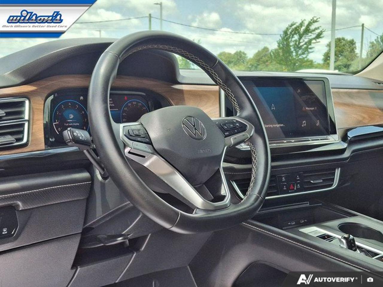 2025 Volkswagen Atlas Comfortline AWD | Leather | Cooled + Heated Seats | Heated Wheel | Adaptive Cruise | and More ! Photo