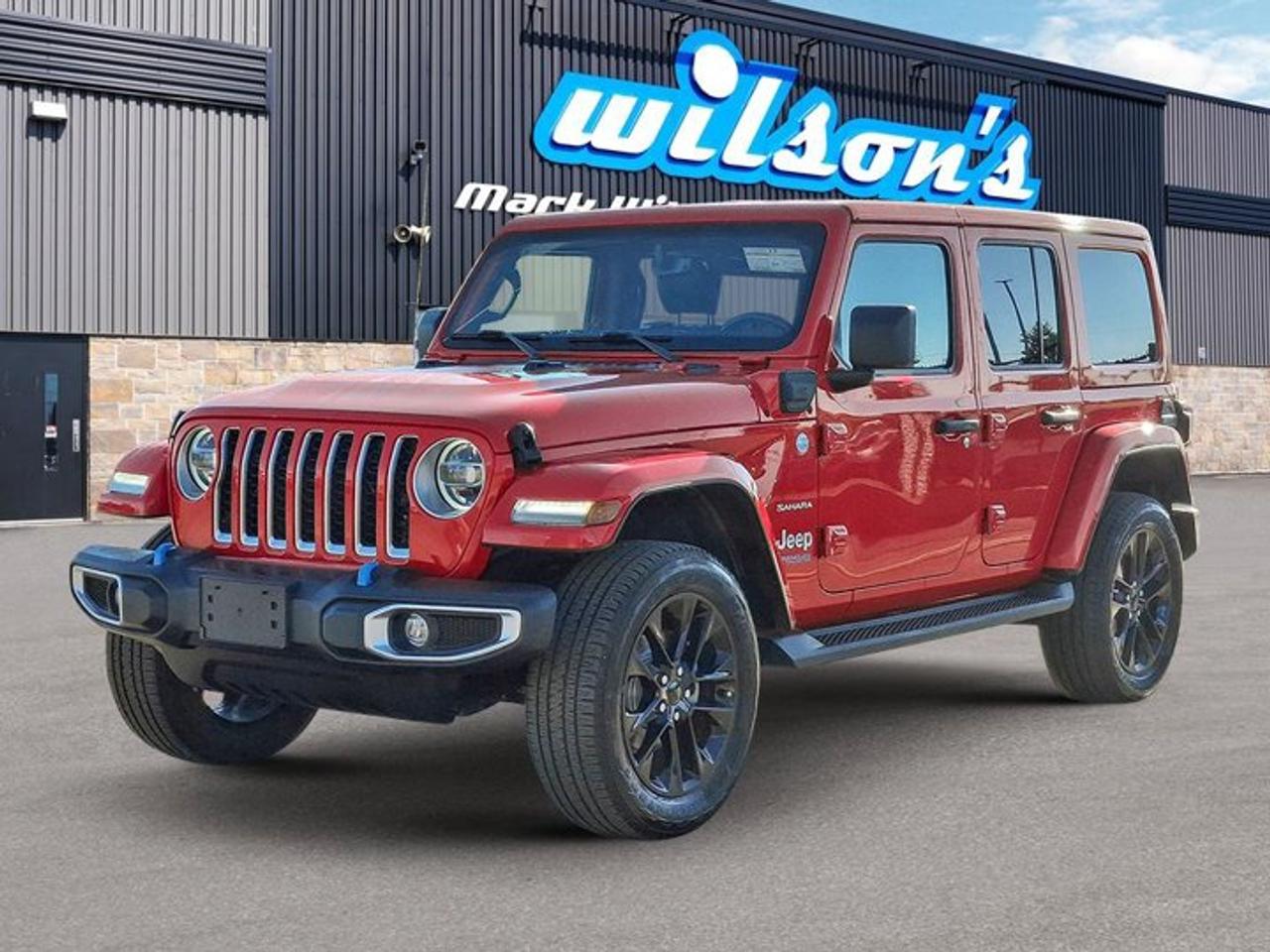 2022 Jeep Wrangler 4xe Unlimited Sahara 4xE | Split Leather | Heated Seats + Steering | Alpine Audio | CarPlay & More ! Photo0