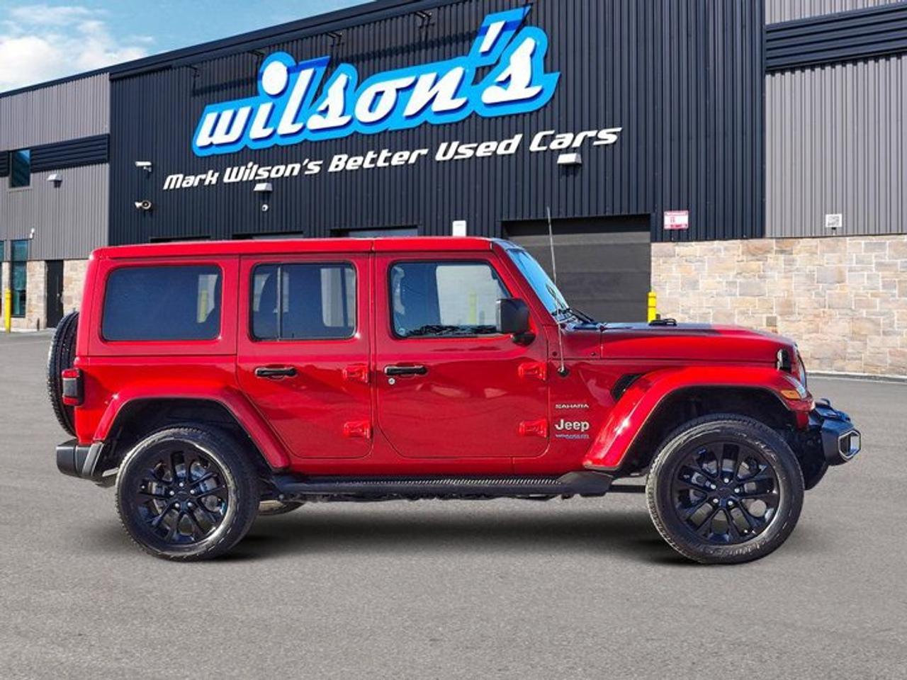 2022 Jeep Wrangler 4xe Unlimited Sahara 4xE | Split Leather | Heated Seats + Steering | Alpine Audio | CarPlay & More ! Photo