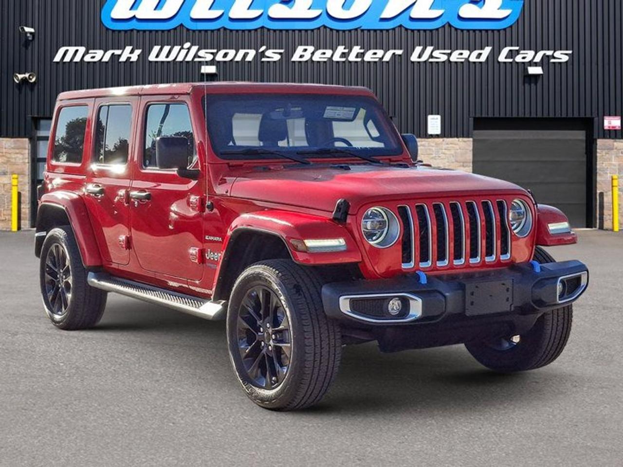2022 Jeep Wrangler 4xe Unlimited Sahara 4xE | Split Leather | Heated Seats + Steering | Alpine Audio | CarPlay & More ! Photo