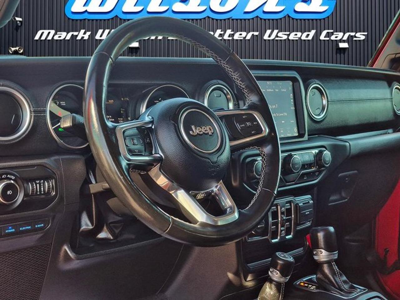 2022 Jeep Wrangler 4xe Unlimited Sahara 4xE | Split Leather | Heated Seats + Steering | Alpine Audio | CarPlay & More ! Photo