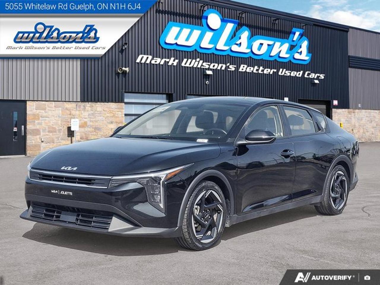 Look at this certified 2025 Kia K4 EX+ | Sunroof | Leather | Heated Wheel + Seats | Smart Cruise | Remote Start | CarPlay + Android |. Its Automatic transmission and 2.0 L engine will keep you going. This Kia K4 has the following options: Sunroof, Remote Start, Leather, Heated Steering Wheel, Air Conditioning, Heated Seats, Tilt Steering Wheel, Steering Radio Controls, Power Windows, and Power Locks. Stop by and visit us at Mark Wilsons Better Used Cars, 5055 Whitelaw Road, Guelph, ON N1H 6J4.MASSIVE SELECTION: 500+ vehicles in ONE LOCATION, all Live Market Priced for the best value!STRAIGHTFORWARD & TRANSPARENT PRICING: Our Advertised Price INCLUDES:Safety Certification! (No separate certification fee upcharge).FREE Carfax History Report!NO upcharge for paying cash!CONFIDENCE & PEACE OF MIND: 30-Day/3,000 km Warranty INCLUDED! Plus a 5-Day Exchange Privilege!*EASY FINANCING: Better-than-bank rates, $0 Down, and 3 Months No Payments available OAC. BAD CREDIT APPROVED HERE!WE BUY CARS: Get Top Dollar for your trade, or sell us your vehicle for CASH even if you dont buy ours!www.shopwilsons.comAn Honest, Transparent Buying Experience. Trusted in business since 1961!(Cash Prices Exclude HST and Licensing Fees only.)