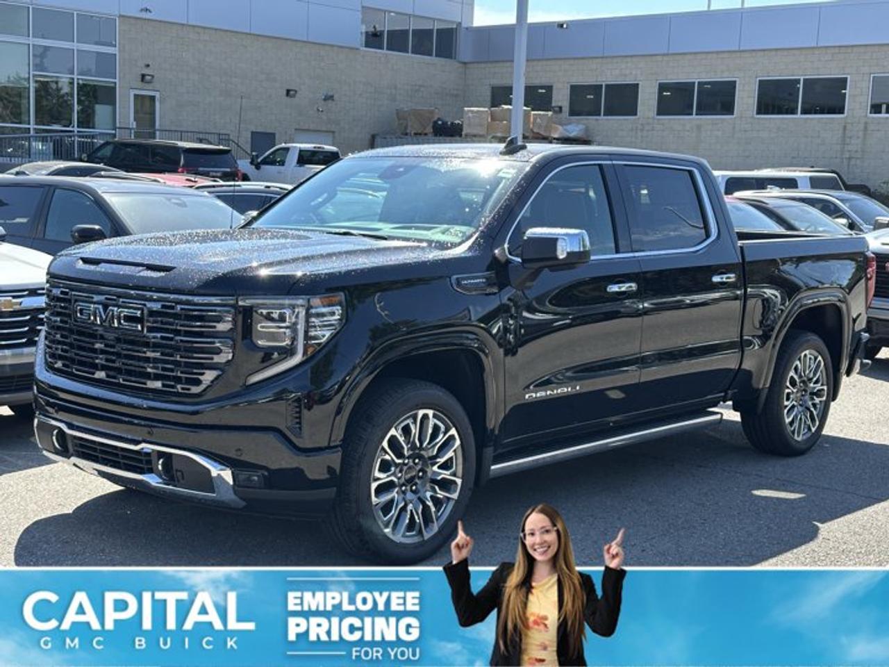 This GMC Sierra 1500 delivers a Turbocharged Diesel I6 3.0L/183 engine powering this Automatic transmission. ENGINE, DURAMAX 3.0L TURBO-DIESEL I6 (305 hp [227 kW] @ 3750 rpm, 495 lb-ft of torque [671 Nm] @ 2750 rpm) (Includes (KW5) 220-amp alternator and (K05) engine block heater.), Wireless, Apple CarPlay / Wireless Android Auto, Wireless Charging.* This GMC Sierra 1500 Features the Following Options *Wipers, front rain-sensing, Windows, power rear, express down, Windows, power front, drivers express up/down, Window, power, rear sliding with rear defogger, Window, power front, passenger express up/down, Wi-Fi Hotspot capable (Terms and limitations apply. See onstar.ca or dealer for details.), Wheels, 22 (55.9 cm) 7-spoke ultra-bright machined with bright chrome accents and dark paint, Wheelhouse liners, rear (Deleted with (E3Z) Carbon Fibre Composite Bed.), Wheel, 17 x 8 (43.2 cm x 20.3 cm) full-size, steel spare, USB ports, 2, Charge/Data ports located inside centre console.* Visit Us Today *A short visit to Capital Chevrolet Buick GMC Inc. located at 13103 Lake Fraser Drive SE, Calgary, AB T2J 3H5 can get you a dependable Sierra 1500 today!
