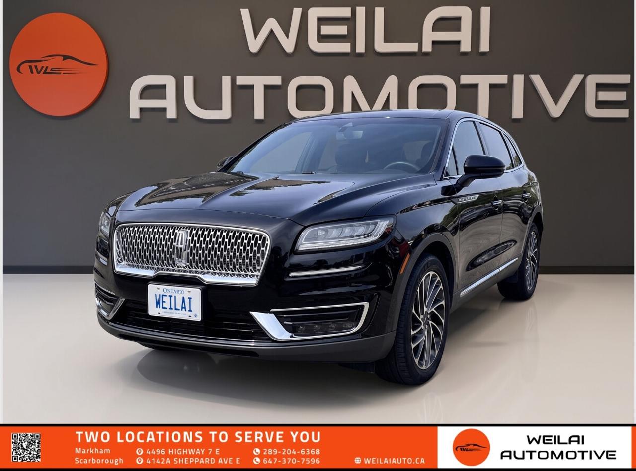 Panoramic Vista Roof | Premium Leather Seating | SYNC 3 Infotainment | Lincoln Co-Pilot360 | All-Wheel Drive | Low credit? No credit? Established Credit? We accept ALL!!! - Contact Us Today!Test Drive the 2019 Lincoln Nautilus Reserve Today! Step into unparalleled luxury and refined performance with this elegant midsize SUV. Designed to provide a sanctuary from the outside world, the Nautilus offers a whisper-quiet cabin, premium materials, and a smooth, commanding ride. With advanced driver-assist technologies and intuitive connectivity, it perfectly balances comfort and modern convenience for your daily commutes and weekend getaways across Canada. <br/> Performance: <br/> Engine: 2.0L Turbocharged 4-Cylinder <br/> Horsepower: 250 hp <br/> Torque: 280 lb-ft <br/> Transmission: 8-Speed Automatic <br/> Drivetrain: AWD <br/> Exterior: <br/> Panoramic Vista Roof with power sunshade <br/> 20-inch premium painted machined aluminum wheels <br/> Hands-free foot-activated power liftgate <br/> LED signature headlamps and dynamic taillights <br/> Power-folding heated sideview mirrors with memory <br/> Interior: <br/> Premium Bridge of Weir Deepsoft leather-trimmed seats <br/> Heated and ventilated front seats <br/> Heated rear outboard seats <br/> Authentic wood interior trim accents <br/> Dual-zone electronic automatic temperature control <br/> Technology: <br/> SYNC 3 infotainment system with an 8-inch touchscreen display <br/> Apple CarPlay and Android Auto compatibility <br/> Revel premium audio system with 13 speakers <br/> Integrated voice-activated navigation system <br/> Wireless smartphone charging pad <br/> Safety: <br/> Pre-Collision Assist with Automatic Emergency Braking <br/> Blind Spot Detection with Cross-Traffic Alert <br/> Lane-Keeping System with driver alert <br/> Auto High-Beam Headlamps <br/> Rear View Camera with built-in lens washer <br/> Approximate Fuel Efficiency: <br/> City: 11.8 L/100 km <br/> Highway: 9.4 L/100 km! <br/> This exceptional 2019 Lincoln Nautilus Reserve is currently one of the most sought-after vehicles on our lot and inventory is moving incredibly fast. Do not miss your chance to own this luxurious and highly capable SUV. Visit Weilai Automotive Inc. in Markham today or call us immediately to schedule your exclusive test drive before another lucky buyer drives it home! <br/> FINANCING: At Weilai Automotive Inc., were all about giving everyone a fair shot at owning a quality vehicle, no matter their credit history. Whether youre grappling with credit challenges or have a stellar credit record, we have financing options that cater to you. Your specific financing terms will depend on various factors, including your credit rating. For a personalized finance consultation, a signed consent form is needed. Reach out to schedule your appointment today. <br/> WEILAI CERTIFIED PRE-OWNED PROGRAM:* <br/> Full Detailing Package <br/> Comprehensive Certification Package <br/> Safety Certification <br/> Financing Available <br/> Extended Warranty Available <br/> Available for only $899 <br/> Weilai Certified Pre-Owned Program includes: Full interior detailing, full exterior detailing, meticulous vehicle reconditioning. A comprehensive 60-point safety inspection with additional standards. For example, tire and brake treads must be a minimum of 3.5 mm which is 233% of the Ontario standard of 1.5 mm. Access to a large network of lenders to give you the best approval guaranteed. Option to extend the warranty for up to an additional 6 years for an additional fee. <br/> CARFAX REPORT: We believe in full transparency. All vehicles come with a FREE Carfax report. Please visit our listing on weilaiauto.ca or autotrader.ca to obtain your free Carfax report. <br/> CONTACT NOW: We welcome customers from all over the GTA, including Markham, Scarborough, Barrie, Stouffville, Toronto, Richmond Hill, East Gwillimbury, Aurora, North York, East York, Whitby, Brampton, and the surrounding area. Ready to take the next step? Book an appointment, get more info, or get in touch by calling 289-204-6368 or emailing us at salesmanagers@weilaiauto.ca. <br/> FEE DISCLOSURE: Price does not include safety certification, HST, or licensing fees. Safety certification available, see the Weilai Certified Pre-Owned Program for details. <br/> FINANCE SPECIAL PRICE ONLY: Pricing is based on financing. The listed price includes a $1,000 finance rebate. Choosing an alternative payment method may disqualify this rebate. <br/> VEHICLE CONDITION: The vehicle has been inspected and reconditioned to a premium pre-owned condition and is ready to be test-driven. However, to comply with OMVICs disclosure requirements, please note that this unit is not currently drivable and not certified until it undergoes safety certification. <br/> DISCLAIMERS: Please note that these details are based on the typical specifications for a given year, make, and model, and actual features may vary for the specific VIN provided. The descriptions above and the contents on this vehicle detail page are generated using AI and VIN decoders, which may contain inaccuracies. They are intended for reference only and may not be entirely reliable. Always check the vehicles actual specifications and refer to the owners manual for the most precise and up-to-date information. While Weilai Automotive Inc. strives to provide accurate information, we will not be responsible for any mistakes made on this page. <br/>