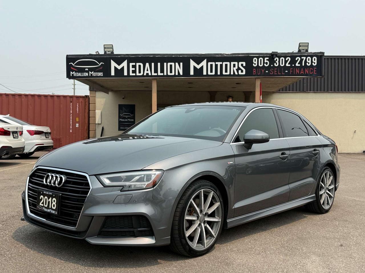 2018 Audi A3 Quattro Technik  S-Line ACCIDENT FREE 1-OWNER CERTIFIED Photo0