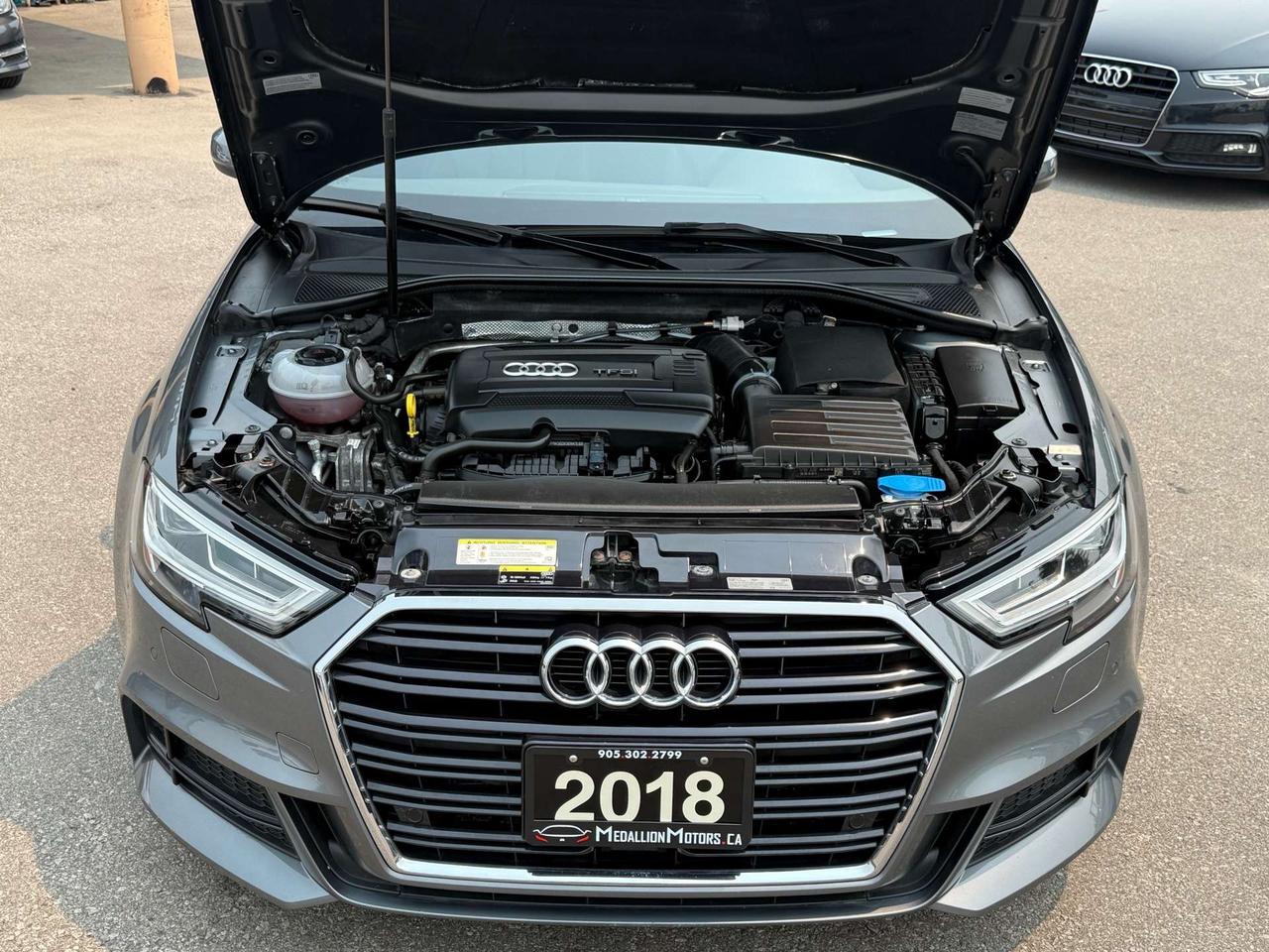2018 Audi A3 Quattro Technik  S-Line ACCIDENT FREE 1-OWNER CERTIFIED Photo