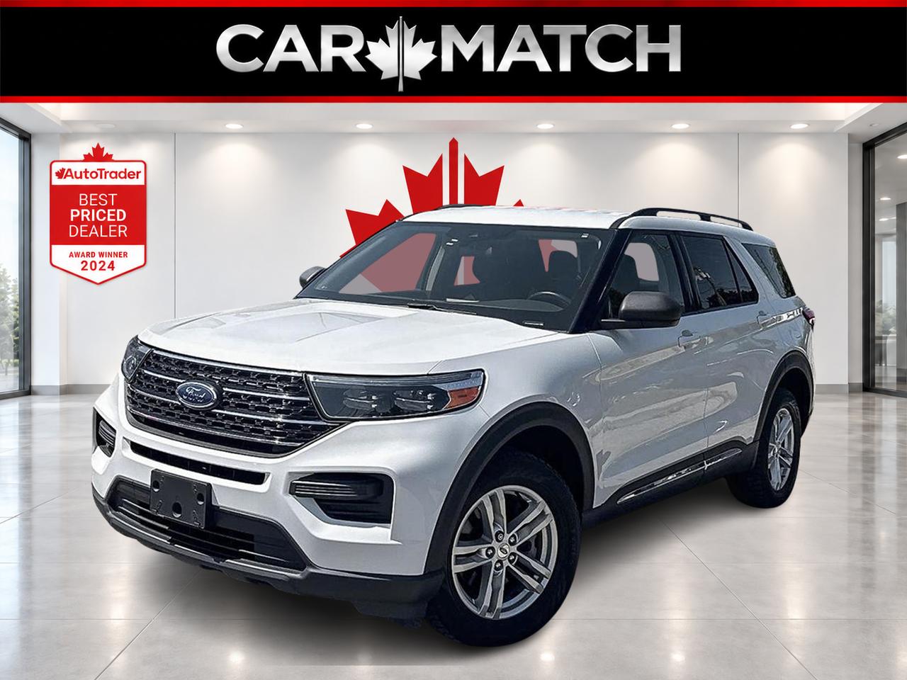 White 2020 Ford Explorer SUV / Crossover All-Wheel Drive Automatic
