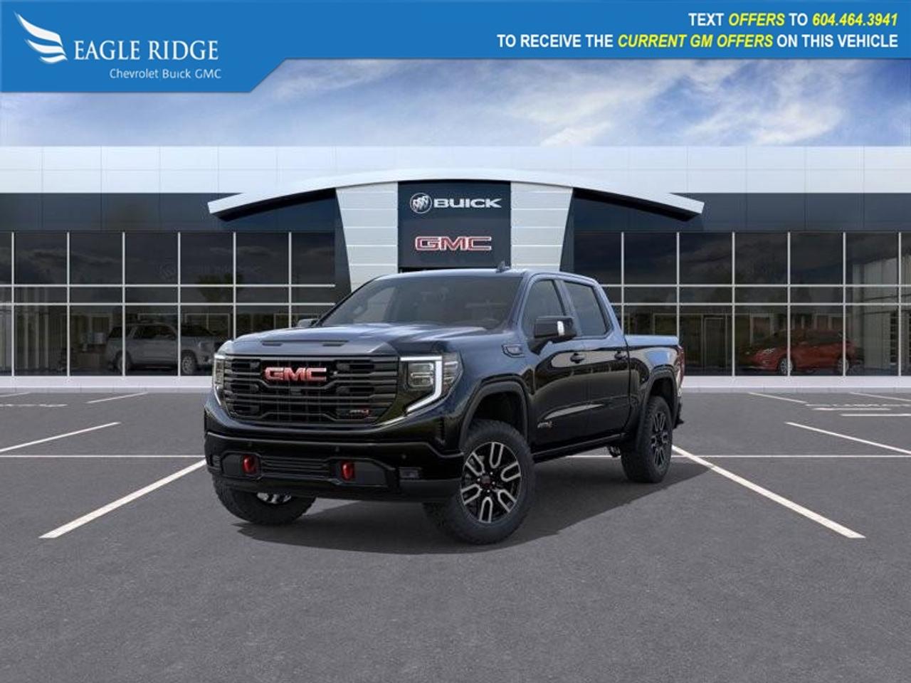 <p>4X4 system, 2-inch factory lift, 2-speed transfer case, auto-locking rear differential, LED headlights, red tow hooks, spray-in bedliner, MultiPro tailgate, skid plates, perimeter lighting, alloy wheels, heated and ventilated leather front seats, heated rear seats, heated power steering wheel, dual-zone climate control, remote start, keyless entry and ignition, 13.4-inch infotainment display, 12.3-inch digital cluster, Google Built-In, wireless phone charging, in-vehicle WiFi, wireless Apple CarPlay, wireless Android Auto, Bluetooth, Bose premium sound, adaptive cruise control, automatic emergency braking front and rear, HD surround-view cameras, hill descent control, trailer blind spot alert, lane keep assist, trailer sway control.</p>