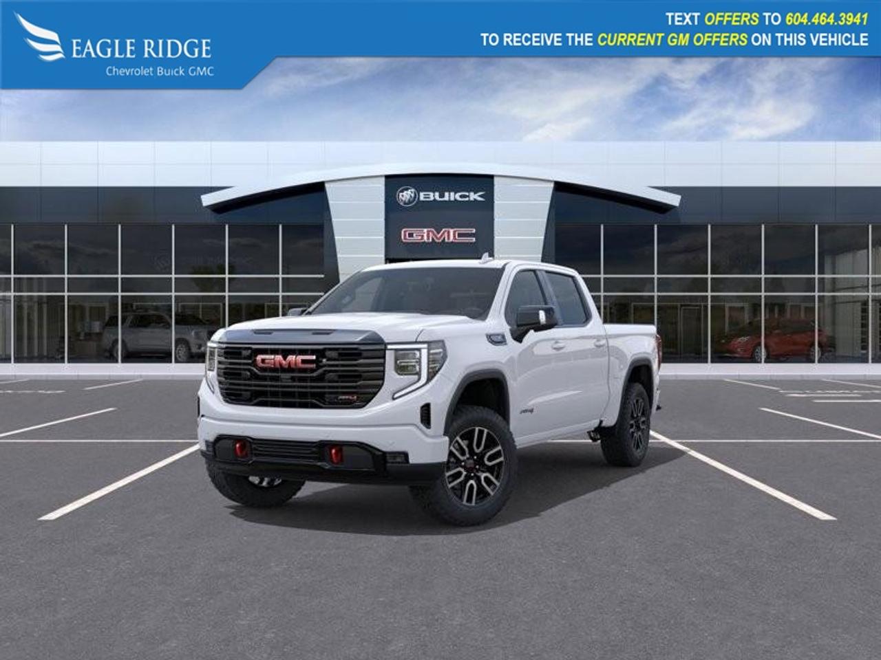 <p>4X4 system, 2-inch factory lift, 2-speed transfer case, auto-locking rear differential, LED headlights, red tow hooks, spray-in bedliner, MultiPro tailgate, skid plates, perimeter lighting, alloy wheels, heated and ventilated leather front seats, heated rear seats, heated power steering wheel, dual-zone climate control, remote start, keyless entry and ignition, 13.4-inch infotainment display, 12.3-inch digital cluster, Google Built-In, wireless phone charging, in-vehicle WiFi, wireless Apple CarPlay, wireless Android Auto, Bluetooth, Bose premium sound, adaptive cruise control, automatic emergency braking front and rear, HD surround-view cameras, hill descent control, trailer blind spot alert, lane keep assist, trailer sway control.</p>