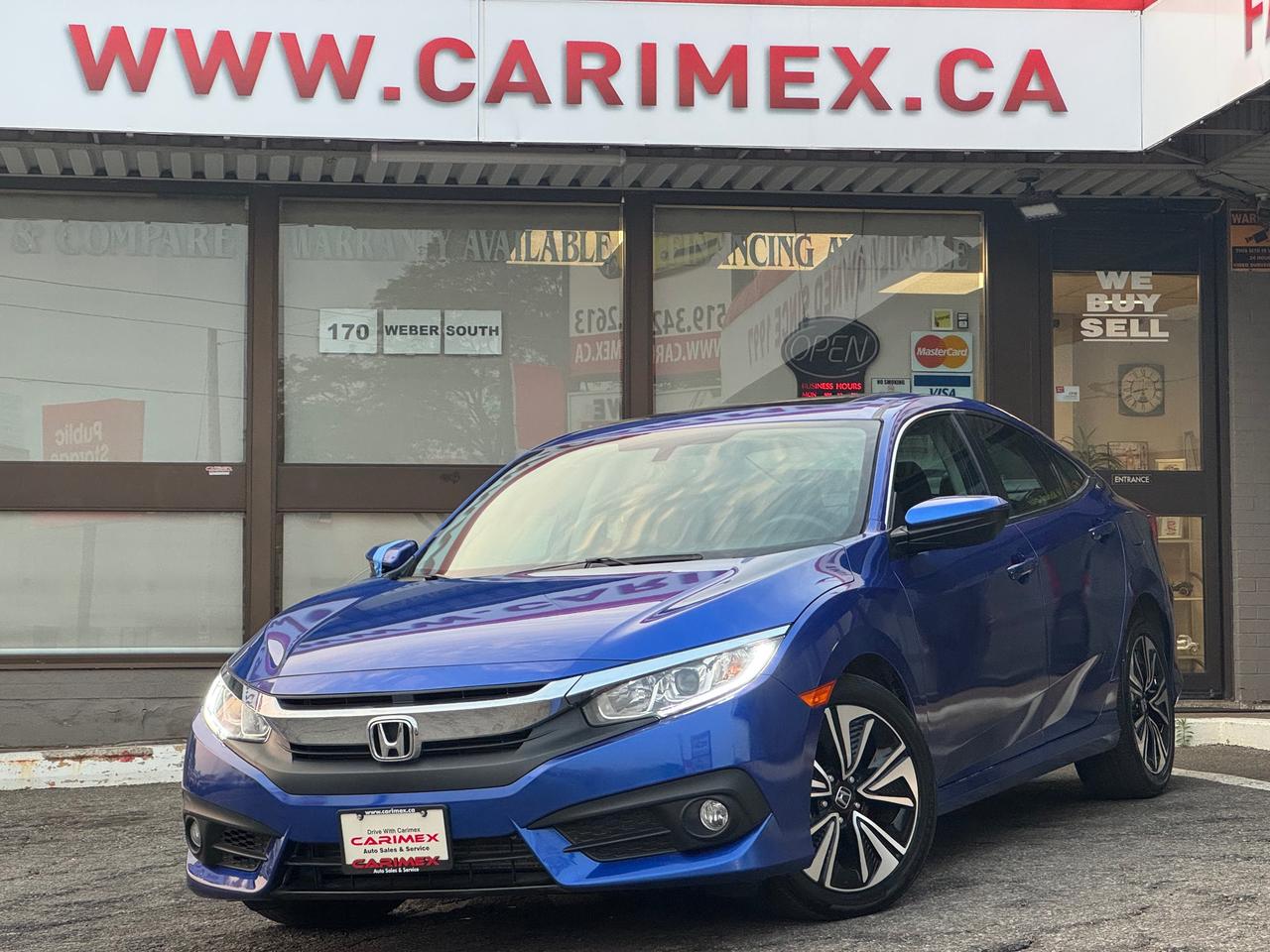 Great Condition, Accident Free Honda Civic EX-L from out West! Equipped with Leather, Sunroof, LaneWatch Camera, Back up Camera, Heated Seats, power Seats, Apple Car Play, Android Auto, Bluetooth, Cruise Control, Power Group, Smart Key with Push Button Start, Alloy Wheels