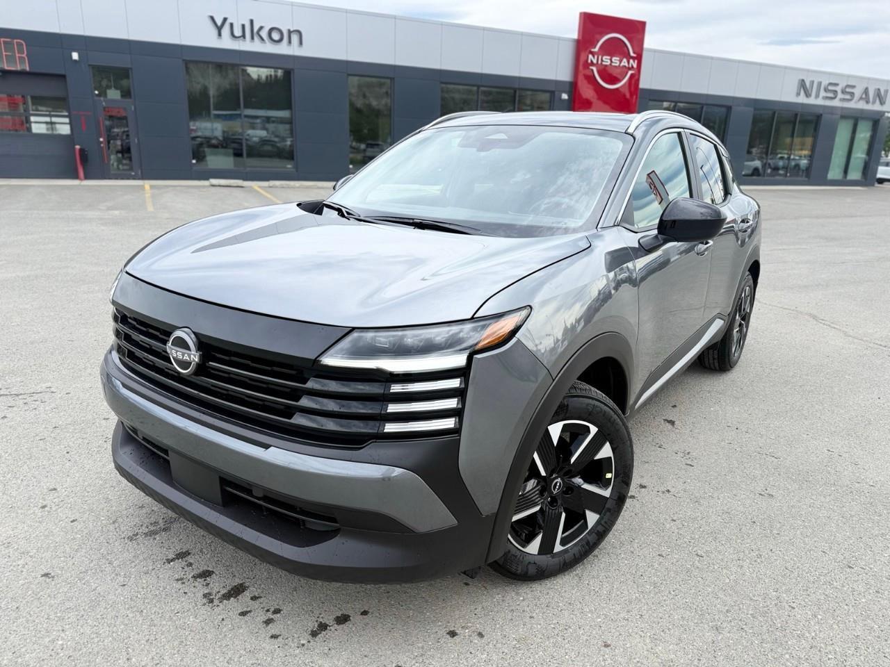 <p>Experience the thrill of adventure in the brand-new 2026 Nissan Kicks SV AWD, elegantly finished in a sophisticated gray. This all-wheel drive SUV ensures confident handling regardless of the terrain, making it an ideal choice for Canadian roads.</p><p>The exterior is equipped with sleek roof rails and a striking panoramic moonroof, perfect for those who appreciate style and functionality. Inside, enjoy the premium feel of a leather steering wheel and gear shifter, alongside leatherette door trim inserts. The cabin features practical touches like illuminated driver and passenger sun visors and a convenient sunglass holder to enhance your driving experience.</p><p>Stay connected and safe with advanced technology offerings including a backup camera, Bluetooth connection, and smart device integration. Safety is paramount with features like brake assist, lane assist, and parking sensors. Comfort meets convenience with heated seats, heated mirrors, a heated steering wheel, and adaptive cruise control designed to make your journeys not just easier, but more enjoyable.</p><p>Whether you're a city commuter or an adventure enthusiast, the 2026 Nissan Kicks SV AWD perfectly combines style, technology, and versatile capability. We invite you to contact Yukon Nissan to learn more about this exceptional vehicle and explore the possibilities it offers for your lifestyle.</p>
