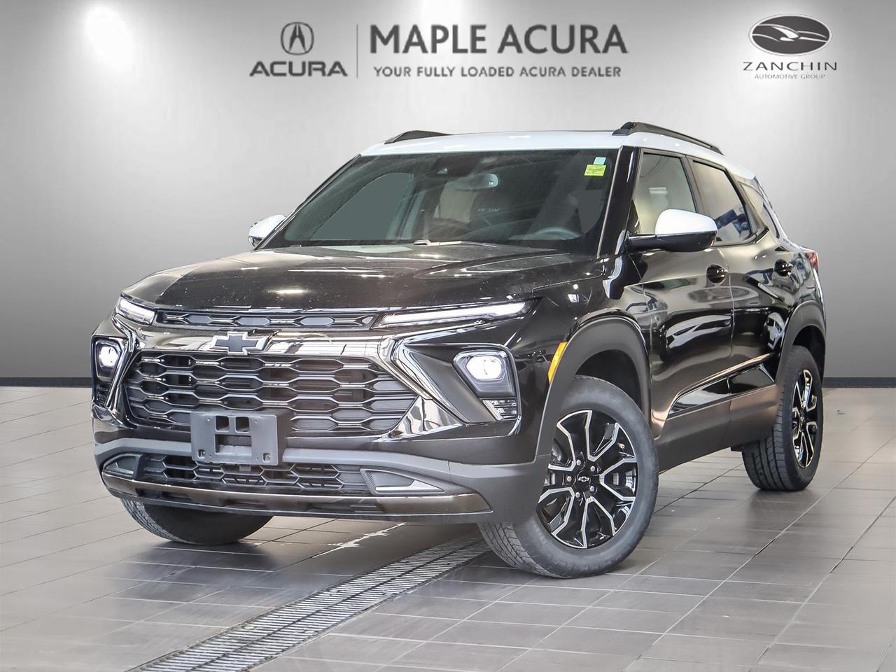 Bluetooth, Lane Departure, Market Value Pricing, Not a Rental, Local Trade, 30 Day 1,000km safety related and 90 Day 5,000 km engine and transmission warranty, ** All vehicles are all in priced, No additional fees are applied., 1 Type-A & 1 Type-C USB Ports, 6-Speaker Audio System Feature w/Amplifier, ABS brakes, Alloy wheels, Chevrolet Connected Access Capable, Driver door bin, Electronic Stability Control, Flat-Folding Front Passenger Seatback, Front anti-roll bar, Front fog lights, Heated front seats, Heated steering wheel, Knee airbag, Power driver seat, Radio: AM/FM Stereo Audio System, Rear window defroster, SiriusXM, Steering wheel mounted audio controls, Wireless Apple CarPlay/Android Auto.

Recent Arrival! 2024 Chevrolet TrailBlazer ACTIV
ECOTEC 1.3L Turbo 9-Speed Automatic AWD


** All vehicles are all in priced, No additional fees are applied. Buying an used vehicle from Maple Acura is always a safe investment. We know you want to be confident in your choice and we want you to be fully satisfied. Thats why ALL our used vehicles come with our limited warranty peace of mind package included in the price. No questions, no discussion - 30 days or 1,000 km safety related warranty 90 days or 5,000 kilometre powertrain coverage. From the day you pick up your new car you can rest assured that we have you covered.
