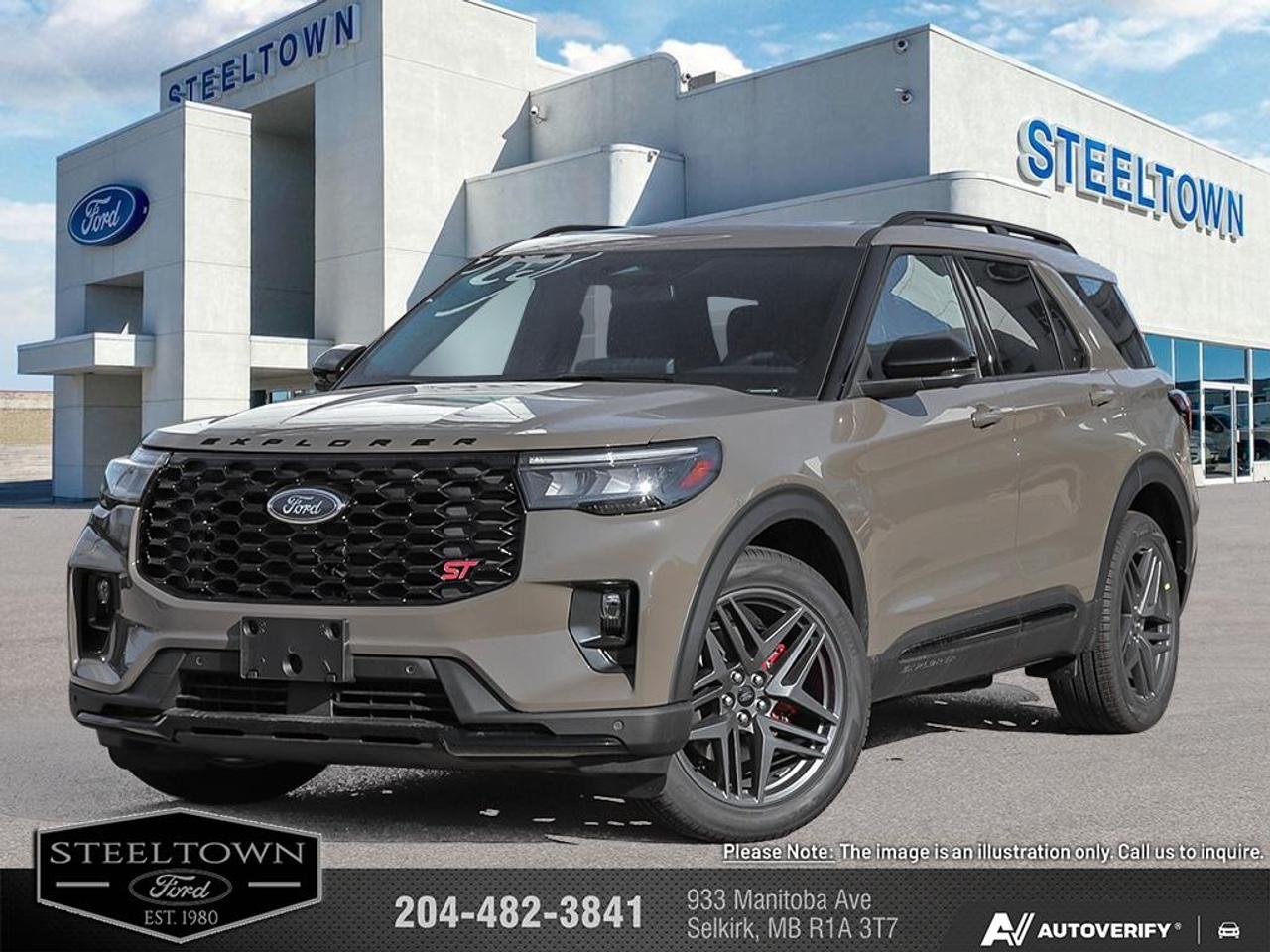 <b>Sport Suspension,  Sunroof,  Cooled Seats,  BlueCruise,  Navigation!</b><br> <br> We value your TIME, we wont waste it or your gas is on us!   We offer extended test drives and if you cant make it out to us we will come straight to you!<br> <br>Just as the name implies, this 2026 Explorer is ready to move you beyond your boundaries.<br> <br>This Ford Explorer is the ultimate lifestyle vehicle with plenty of style and space for all of your passengers and cargo. It has the hauling capabilities of a midsize SUV combined with strong off-road capabilities. Whether your next family adventure is to the grocery store or over a high mountain pass, the Ford Explorer was built to get you there with ease.<br> <br>This Marsh Grey SUV has an Automatic transmission and is powered by a 400HP 3.0L V6 Cylinder Engine. <br> <br> Our Explorers trim level is ST. This range-topping Explorer ST rewards you with sport-tuned suspension, a dual-panel sunroof and cooled front seats, as well as BlueCruise 1.2, inbuilt navigation, Bang & Olufsen audio, an aerial view camera system and a heated steering wheel. Also standard include 21 aluminum wheels, FordPass Connect 5G mobile hotspot internet access, adaptive cruise control, smart device remote engine start, and a power liftgate for rear cargo access. On the inside, occupants are treated to leather upholstery, voice-activated dual-zone climate control, and a 13.2-inch infotainment screen with wireless Apple CarPlay and Android Auto. Safety features also include lane keep assist with lane departure warning, collision mitigation, automatic emergency braking, evasion assist, and rear parking sensors. This vehicle has been upgraded with the following features: Sport Suspension, Sunroof, Cooled Seats, BlueCruise, Navigation, B&O Audio, 360 Camera.<br><br> View the original window sticker for this vehicle with this url <b><a href=http://www.windowsticker.forddirect.com/windowsticker.pdf?vin=1FMWK8GC6TGC46707 target=_blank>http://www.windowsticker.forddirect.com/windowsticker.pdf?vin=1FMWK8GC6TGC46707</a></b>.<br> <br>To apply right now for financing use this link: <a href=http://www.steeltownford.com/?https://CreditOnline.dealertrack.ca/Web/Default.aspx?Token=bf62ebad-31a4-49e3-93be-9b163c26b54c&La target=_blank>http://www.steeltownford.com/?https://CreditOnline.dealertrack.ca/Web/Default.aspx?Token=bf62ebad-31a4-49e3-93be-9b163c26b54c&La</a><br> <br/>Total rebate of $1000 is reflected in the price. Incentives expire 2026-07-31. See dealer for details. <br><br>Family owned and operated in Selkirk for 35 Years.  <br>Steeltown Ford is located just 20 minutes North of the Perimeter Hwy, with an onsite banking center that offers free consultations. <br>Ask about our special dealer rates available through all major banks and credit unions.<br>Dealer retains all rebates, plus taxes, govt fees and Steeltown Protect Plus.<br>Steeltown Ford Protect Plus includes:<br>- Life Time Tire Warranty <br>Dealer Permit # 1039<br><br><br> Come by and check out our fleet of 100+ used cars and trucks and 210+ new cars and trucks for sale in Selkirk.  o~o