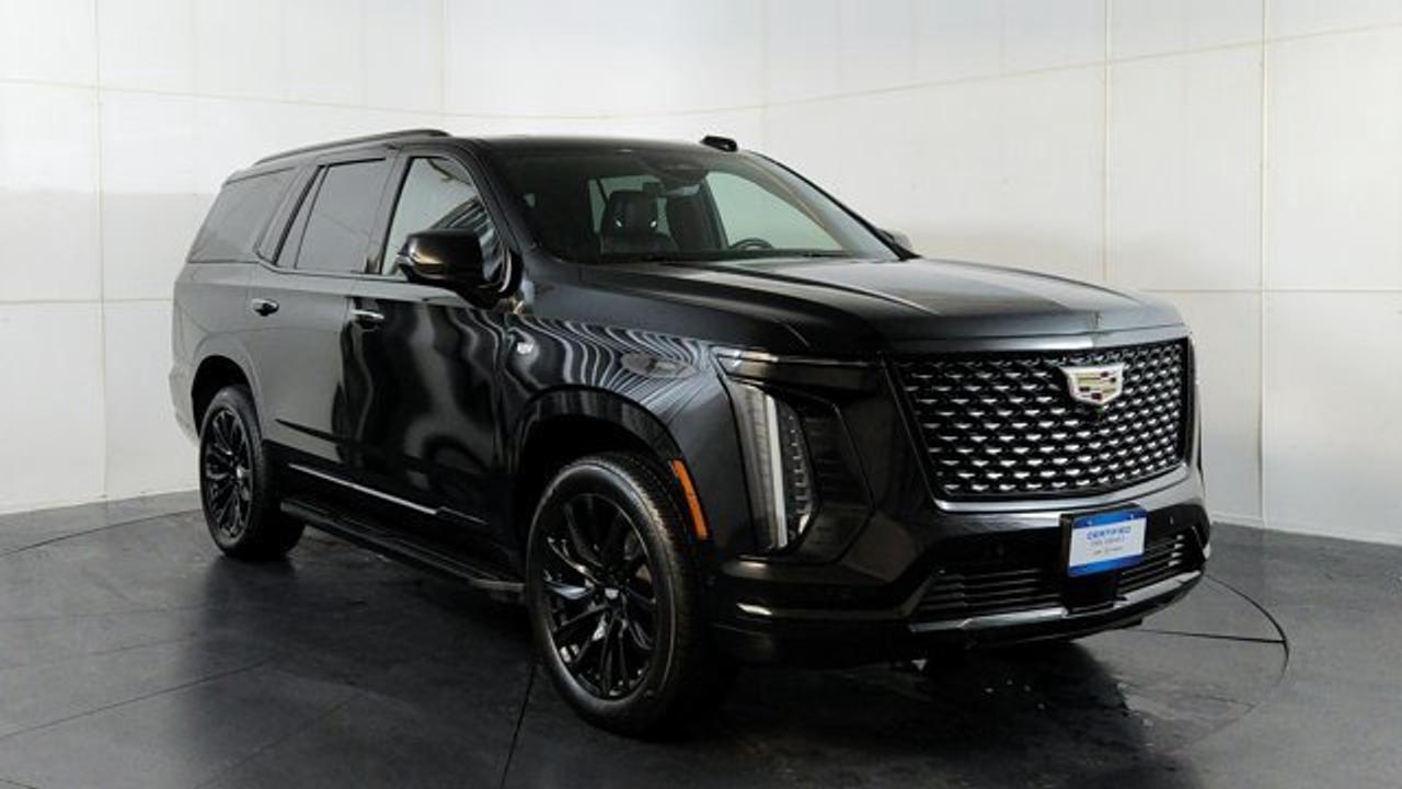 The 2025 Cadillac Escalade 4WD Premium Luxury delivers exceptional sophistication and capability with its commanding presence, advanced four-wheel-drive system and powerful V8 performance. Inside, the cabin features premium leather seating, expansive curved OLED displays, a high-end AKG audio system, and cutting-edge technology including Super Cruise hands-free driving assistance. With spacious three-row seating, impressive towing capability, and a smooth, refined ride, the Escalade Premium Luxury sets the standard for full-size luxury SUVs.