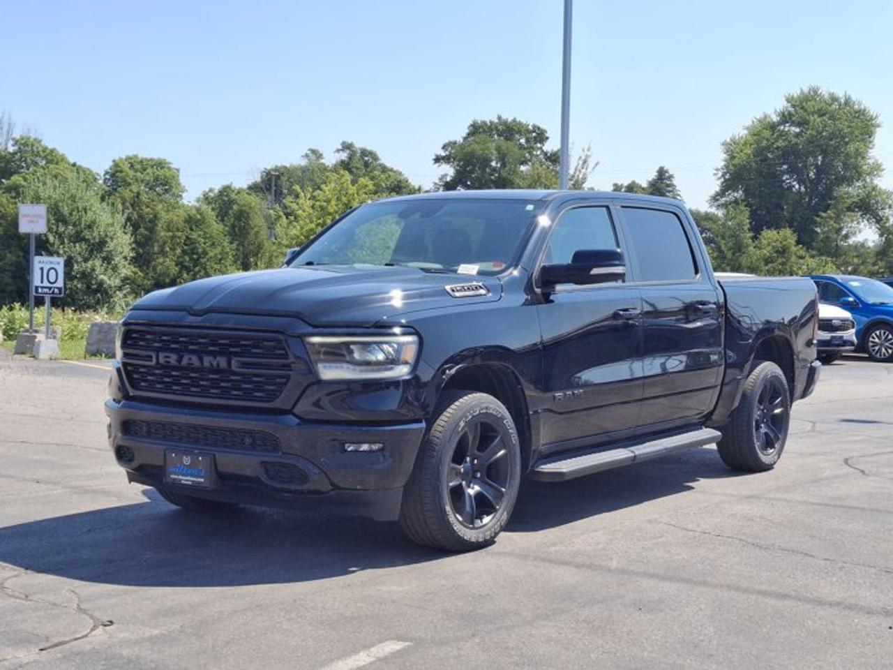 Come see this certified 2022 Ram 1500 Sport Crew Cab 5.7L Hemi | 12 Display | 3.92 Rear Axle | Sport Hood | Side Steps | Hard Tonneau | . Its Automatic transmission and 5.7 L engine will keep you going. This Ram 1500 features the following options: Air Conditioning, Tilt Steering Wheel, Steering Radio Controls, SideSteps, Power Windows, Power Locks, Traction Control, Power Mirrors, WHEELS: 20 X 9 ALUMINUM (STD), and TRANSMISSION: 8-SPEED AUTOMATIC (STD). Test drive this vehicle at Mark Wilsons Better Used Cars, 5055 Whitelaw Road, Guelph, ON N1H 6J4.MASSIVE SELECTION: 500+ vehicles in ONE LOCATION, all Live Market Priced for the best value!STRAIGHTFORWARD & TRANSPARENT PRICING: Our Advertised Price INCLUDES:Safety Certification! (No separate certification fee upcharge).FREE Carfax History Report!NO upcharge for paying cash!CONFIDENCE & PEACE OF MIND: 30-Day/3,000 km Warranty INCLUDED! Plus a 5-Day Exchange Privilege!*EASY FINANCING: Better-than-bank rates, $0 Down, and 3 Months No Payments available OAC. BAD CREDIT APPROVED HERE!WE BUY CARS: Get Top Dollar for your trade, or sell us your vehicle for CASH even if you dont buy ours!www.shopwilsons.comAn Honest, Transparent Buying Experience. Trusted in business since 1961!(Cash Prices Exclude HST and Licensing Fees only.)