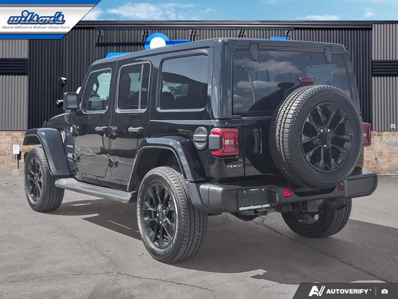 2021 Jeep Wrangler 4xe Unlimited Sahara | PHEV | Leather | Tow Pkg | Nav | CarPlay + Android | Rear Camera | and More ! Photo