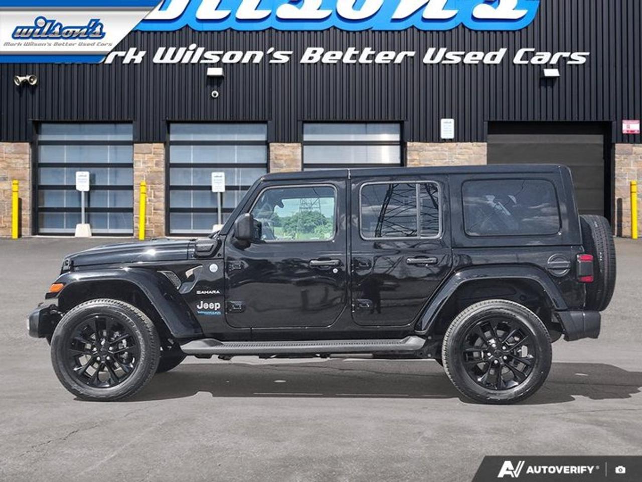 2021 Jeep Wrangler 4xe Unlimited Sahara | PHEV | Leather | Tow Pkg | Nav | CarPlay + Android | Rear Camera | and More ! Photo