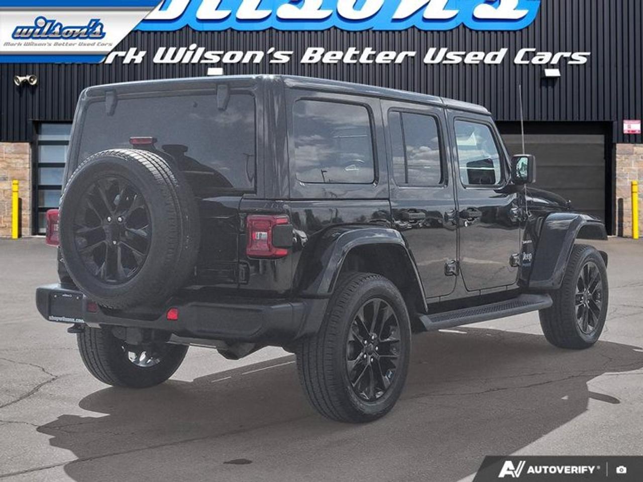 2021 Jeep Wrangler 4xe Unlimited Sahara | PHEV | Leather | Tow Pkg | Nav | CarPlay + Android | Rear Camera | and More ! Photo