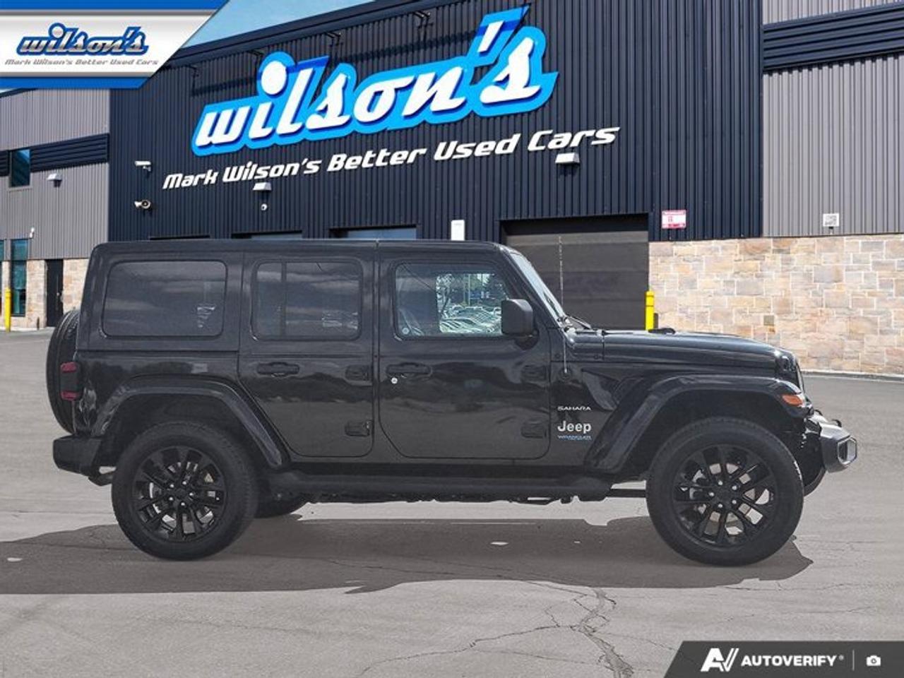 2021 Jeep Wrangler 4xe Unlimited Sahara | PHEV | Leather | Tow Pkg | Nav | CarPlay + Android | Rear Camera | and More ! Photo
