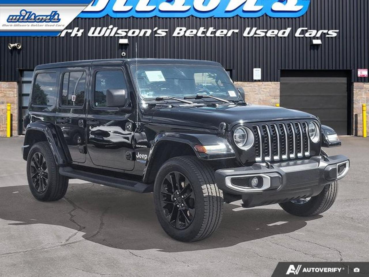 2021 Jeep Wrangler 4xe Unlimited Sahara | PHEV | Leather | Tow Pkg | Nav | CarPlay + Android | Rear Camera | and More ! Photo