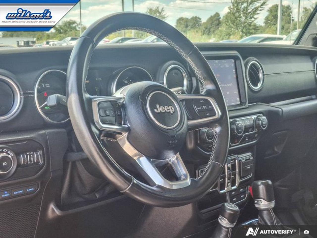 2021 Jeep Wrangler 4xe Unlimited Sahara | PHEV | Leather | Tow Pkg | Nav | CarPlay + Android | Rear Camera | and More ! Photo
