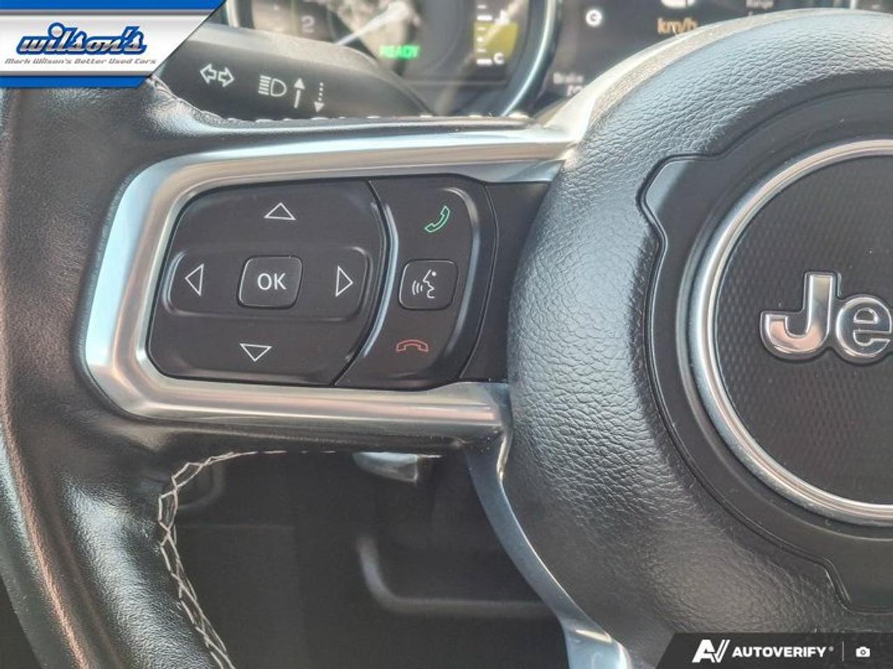 2021 Jeep Wrangler 4xe Unlimited Sahara | PHEV | Leather | Tow Pkg | Nav | CarPlay + Android | Rear Camera | and More ! Photo