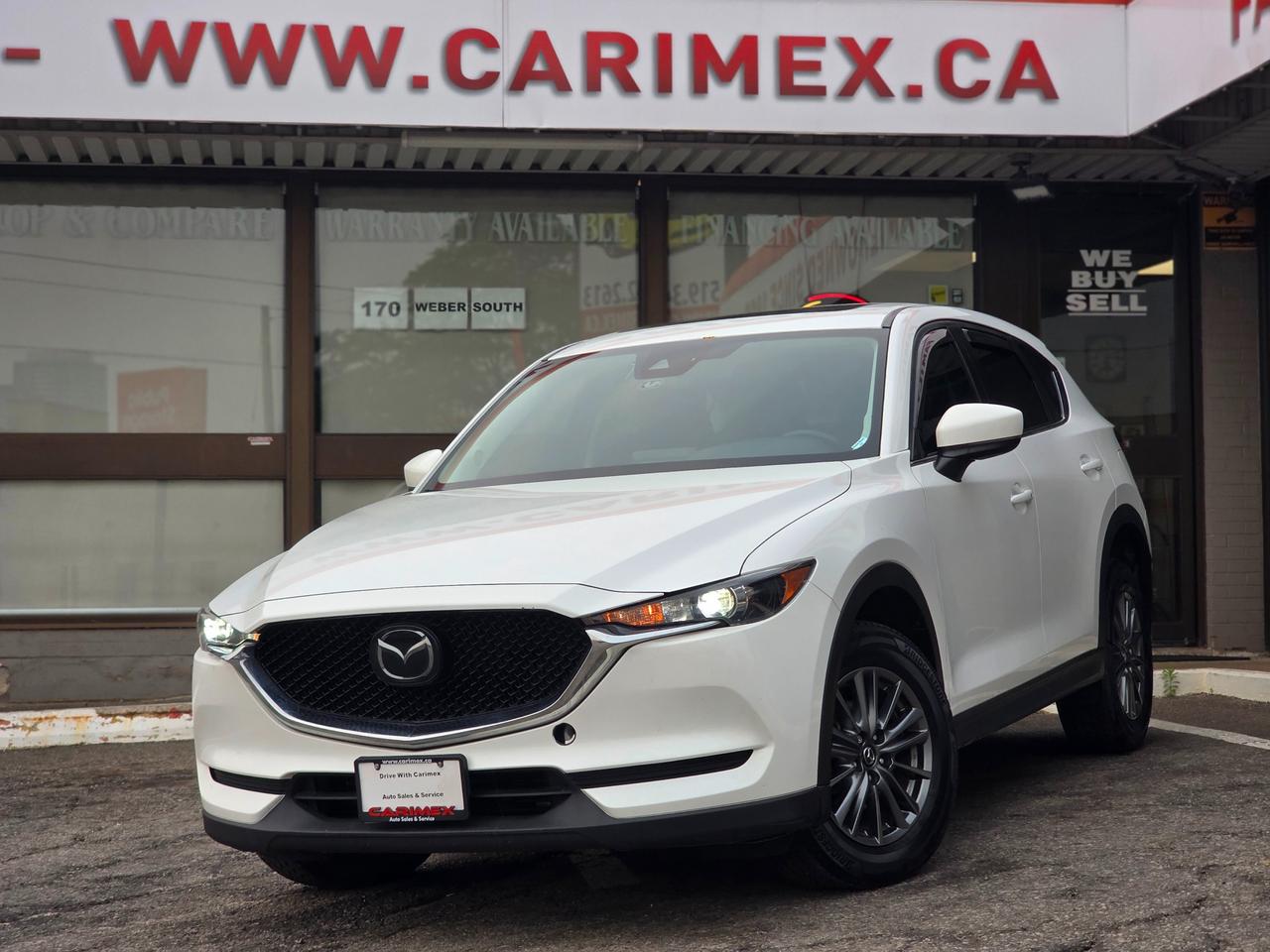 Great Condition, One Owner, Accident Free Mazda CX-5 GS AWD! Equipped with LuxSuede Interior, Heated Seats, Heated Steering, Back up Camera, Blind Spot Monitoring, Navigation, Apple Car Play, Android Auto, Mazda I-Activ Sense (Lane departure warning, high beam control, Smart City Brake Support, Radar Cruise Control, Forward Obstruction Warning), Smart Key with Push Button Start, Bluetooth, Power Group, Power Tailgate, LED Fog Lights, LED Lights, Alloy Wheels, Premium Floor Mats