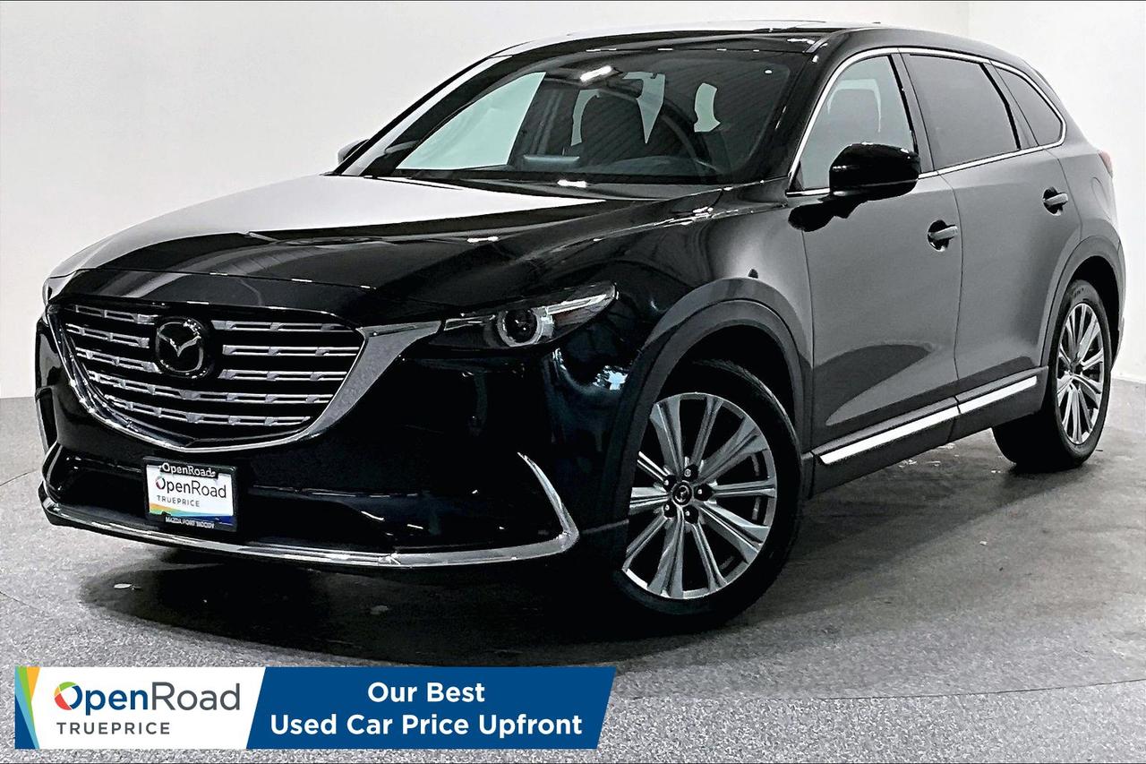 2021 Mazda CX-9 Signature Experience luxury, performance, and versatility in this 2021 Mazda CX-9 Signature. As the flagship trim in the CX-9 lineup, the Signature delivers premium craftsmanship, advanced technology, and confident capability, making every drive something to look forward to. Powered by a responsive 2.5L Skyactiv-G Dynamic Pressure Turbo engine paired with i-Activ AWD, the CX-9 offers smooth, confident performance with impressive handling in all driving conditions. With seating for up to seven passengers, its the perfect SUV for growing families, road trips, and everyday adventures. Step inside the beautifully appointed cabin featuring Nappa leather upholstery, genuine Santos Rosewood interior trim, second-row captains chairs, a power moonroof, heated and ventilated front seats, heated second-row seats, a heated steering wheel, and a 360&deg; View Monitor for added confidence when parking and maneuvering. Stay connected with the Mazda Connect infotainment system, featuring Apple CarPlay&reg; and Android Auto&trade;, navigation, a Bose&reg; premium audio system, wireless phone charging, and multiple USB charging ports to keep everyone connected on the go. Drive with peace of mind thanks to Mazdas comprehensive i-Activsense safety suite, including Adaptive Cruise Control with Stop & Go, Blind Spot Monitoring, Rear Cross Traffic Alert, Lane Keep Assist, Lane Departure Warning, Smart Brake Support, Traffic Sign Recognition, and Driver Attention Alert. Blending sophisticated styling, premium comfort, and Mazdas award-winning driving dynamics, this 2021 Mazda CX-9 Signature is an exceptional SUV that stands out from the crowd. Visit OpenRoad Mazda Port Moody today to experience this remarkable CX-9 Signature for yourself. Contact our team to schedule your test drive and discover the premium Mazda difference.