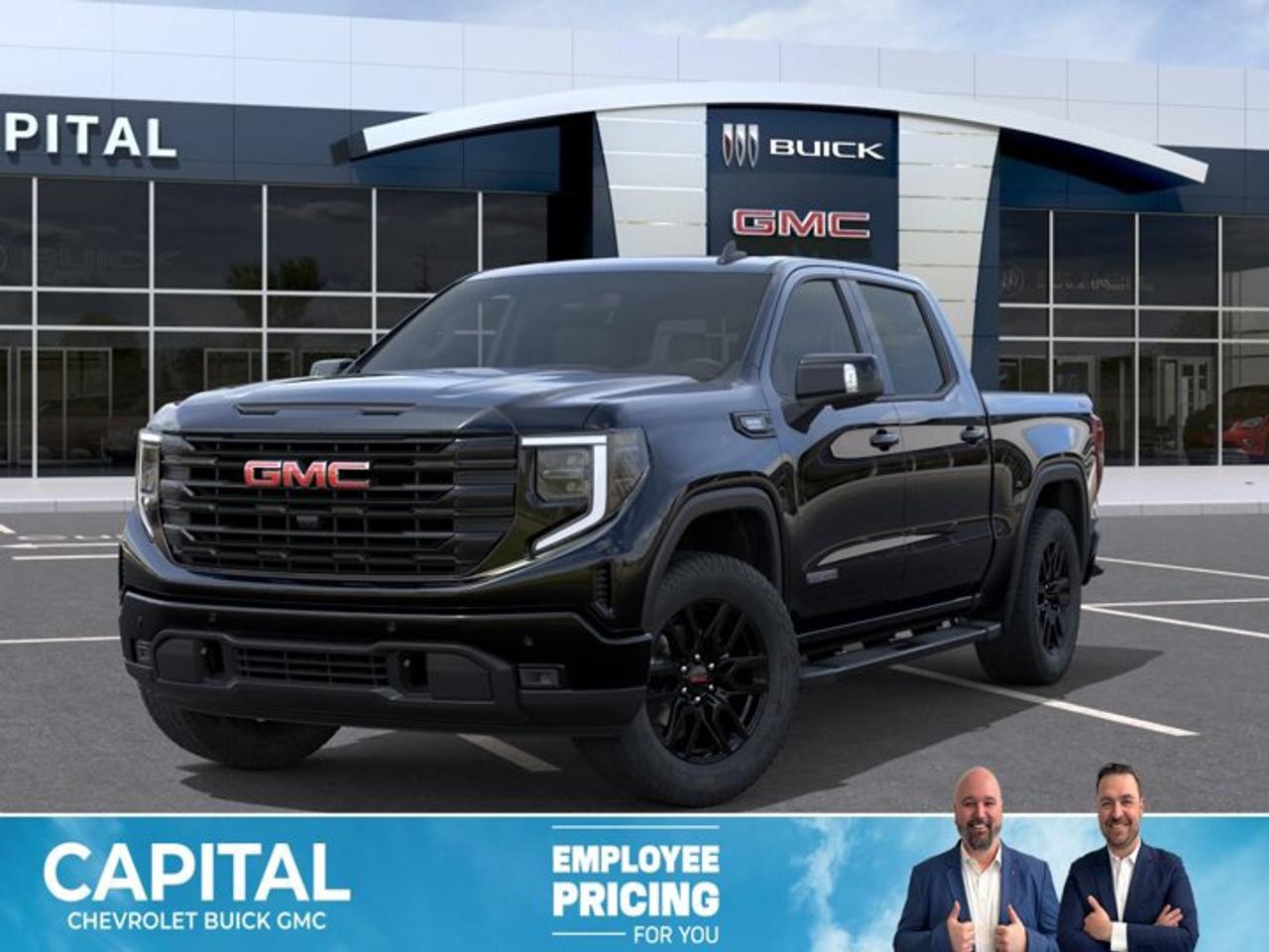 This GMC Sierra 1500 boasts a Turbocharged Diesel I6 3.0L/183 engine powering this Automatic transmission. ENGINE, DURAMAX 3.0L TURBO-DIESEL I6 (305 hp [227 kW] @ 3750 rpm, 495 lb-ft of torque [671 Nm] @ 2750 rpm) (Includes (KW5) 220-amp alternator and (K05) engine block heater., Wireless, Apple CarPlay / Wireless Android Auto, Windows, power rear, express down.*This GMC Sierra 1500 Comes Equipped with These Options *Windows, power front, drivers express up/down, Window, power front, passenger express down, Wi-Fi Hotspot capable (Terms and limitations apply. See onstar.ca or dealer for details.), Wheels, 20 x 9 (50.8 cm x 22.9 cm) 6-spoke High gloss Black painted aluminum, Wheel, 17 x 8 (43.2 cm x 20.3 cm) full-size, steel spare, USB Ports, 2, Charge/Data ports located on instrument panel, USB ports, (2) charge-only, rear, Transmission, 8-speed automatic, (Column shifter) electronically controlled with overdrive and tow/haul mode. Includes Cruise Grade Braking and Powertrain Grade Braking (Standard and only available with (L3B) 2.7L TurboMax engine.), Transfer case, single speed, electronic Autotrac with push button control (4WD models only), Trailer brake controller, integrated.* Stop By Today *Live a little- stop by Capital Chevrolet Buick GMC Inc. located at 13103 Lake Fraser Drive SE, Calgary, AB T2J 3H5 to make this car yours today!