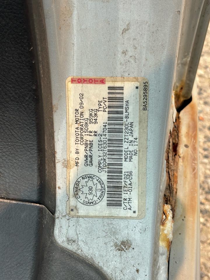 2003 Toyota Celica 3dr LB GT Manual Photo