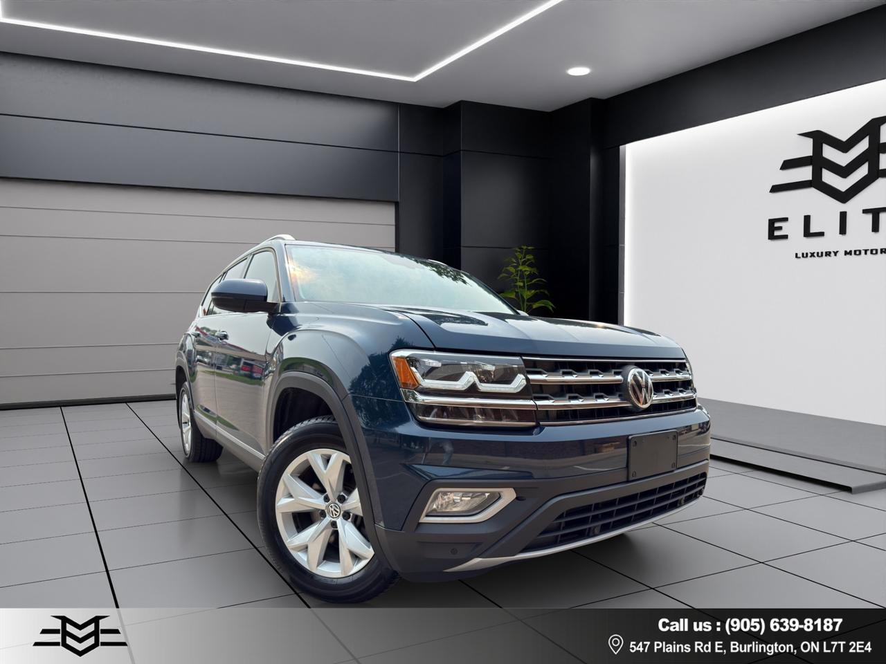 2018 Volkswagen Atlas 3.6L HIGHLINE PKG - Navigation System - Blind Spot Monitor !!! Photo