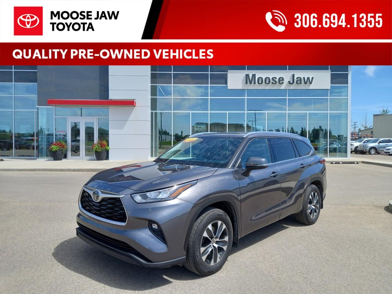 Used 2021 Toyota Highlander XLE Toyota Certified with only 47,120 KMs! for sale in Moose Jaw, SK