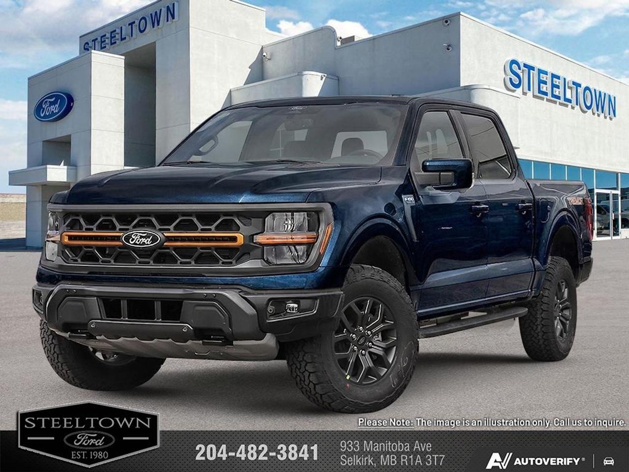 <b>Off-Road Package,  Heated Seats,  Climate Control,  Aluminum Wheels,  Running Boards!</b><br> <br> We value your TIME, we wont waste it or your gas is on us!   We offer extended test drives and if you cant make it out to us we will come straight to you!<br> <br>The 2026 Ford F-150 incorporates driver-assist technologies and modern connectivity designed to enhance control and convenience.<br> <br>The 2026 Ford F-150 combines proven leadership in toughness with smart innovation to deliver a truck built for real-world demands. Inside, the cabin features refined materials, intuitive tech and comfortable seating to support both driver and passengers on every journey. With its strong presence, flexible design and Fords legacy of dependability, the F-150 is ready for whatever work or play you throw its way.<br> <br>This Antimatter Blue Metallic Crew Cab 4X4 pickup has an Automatic transmission and is powered by a 382HP 3.5L V6 Cylinder Engine. <br> <br> Our F-150s trim level is Tremor. Engineered for relentless off-road capability, this rugged truck features an advanced off-road suspension, three protective skid plates, heavy-duty front and rear tow hooks, functional running boards, and striking dark matte finish alloy wheels wrapped in all-terrain tires. Inside, the adventure-ready cabin offers heated unique sport cloth front seats with power lumbar support, integrated upfitter switches for aftermarket accessories, power adjustable pedals, and a leatherette steering wheel. Premium comfort and tech surround you thanks to voice-activated dual-zone automatic air conditioning, keyfob remote start, and a powerful eight-speaker B&O sound system by Bang & Olufsen tied to a 12-inch SYNC 4 display with connected navigation and wireless smartphone integration. You can explore unmapped terrain or cruise the highway with ultimate confidence provided by a full aerial view camera system, BlueCruise driving technology, adaptive cruise control with stop-and-go, and a comprehensive forward and reverse sensing system. This vehicle has been upgraded with the following features: Off-Road Package, Heated Seats, Climate Control, Aluminum Wheels, Running Boards, Remote Start, SYNC.<br><br> View the original window sticker for this vehicle with this url <b><a href=http://www.windowsticker.forddirect.com/windowsticker.pdf?vin=1FTFW4L82TFB62828 target=_blank>http://www.windowsticker.forddirect.com/windowsticker.pdf?vin=1FTFW4L82TFB62828</a></b>.<br> <br>To apply right now for financing use this link: <a href=http://www.steeltownford.com/?https://CreditOnline.dealertrack.ca/Web/Default.aspx?Token=bf62ebad-31a4-49e3-93be-9b163c26b54c&La target=_blank>http://www.steeltownford.com/?https://CreditOnline.dealertrack.ca/Web/Default.aspx?Token=bf62ebad-31a4-49e3-93be-9b163c26b54c&La</a><br> <br/>Total rebate of $2500 is reflected in the price. 3.99% financing for 84 months. Incentives expire 2026-08-31. See dealer for details. <br><br>Family owned and operated in Selkirk for 35 Years.  <br>Steeltown Ford is located just 20 minutes North of the Perimeter Hwy, with an onsite banking center that offers free consultations. <br>Ask about our special dealer rates available through all major banks and credit unions.<br>Dealer retains all rebates, plus taxes, govt fees and Steeltown Protect Plus.<br>Steeltown Ford Protect Plus includes:<br>- Life Time Tire Warranty <br>Dealer Permit # 1039<br><br><br> Come by and check out our fleet of 100+ used cars and trucks and 240+ new cars and trucks for sale in Selkirk.  o~o
